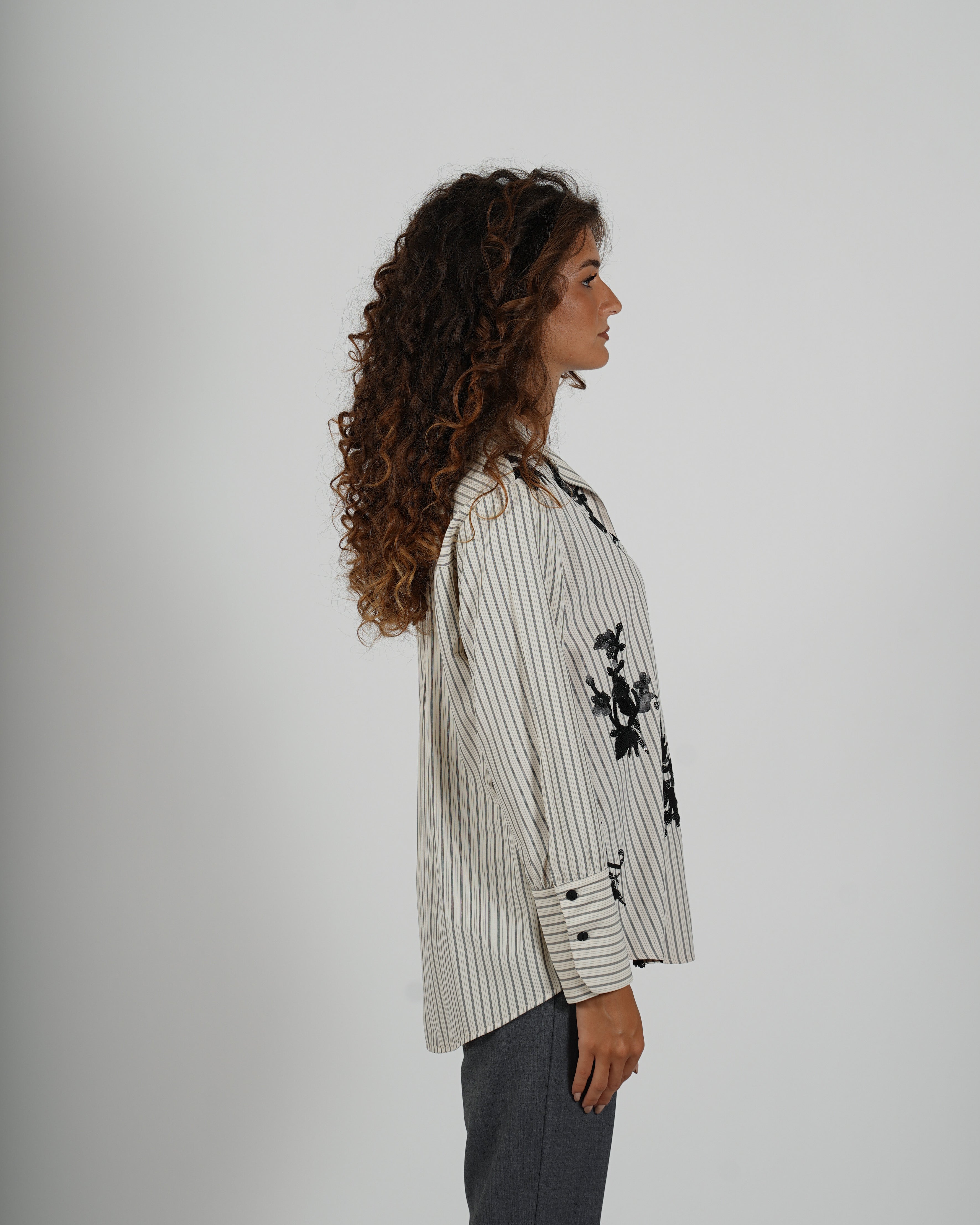 Camicia rigata in cotone - Leggera