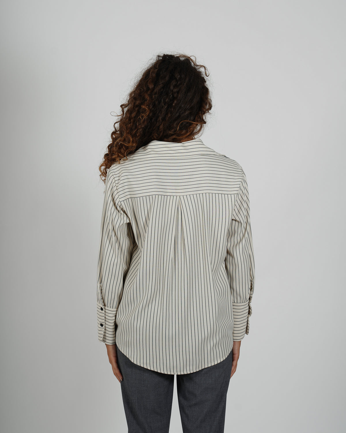 Camicia rigata in cotone - Leggera
