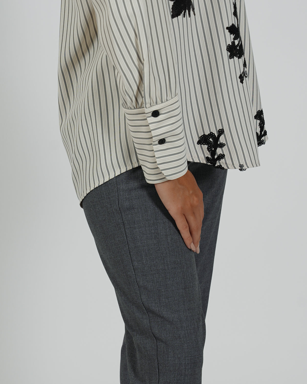 Camicia rigata in cotone - Leggera