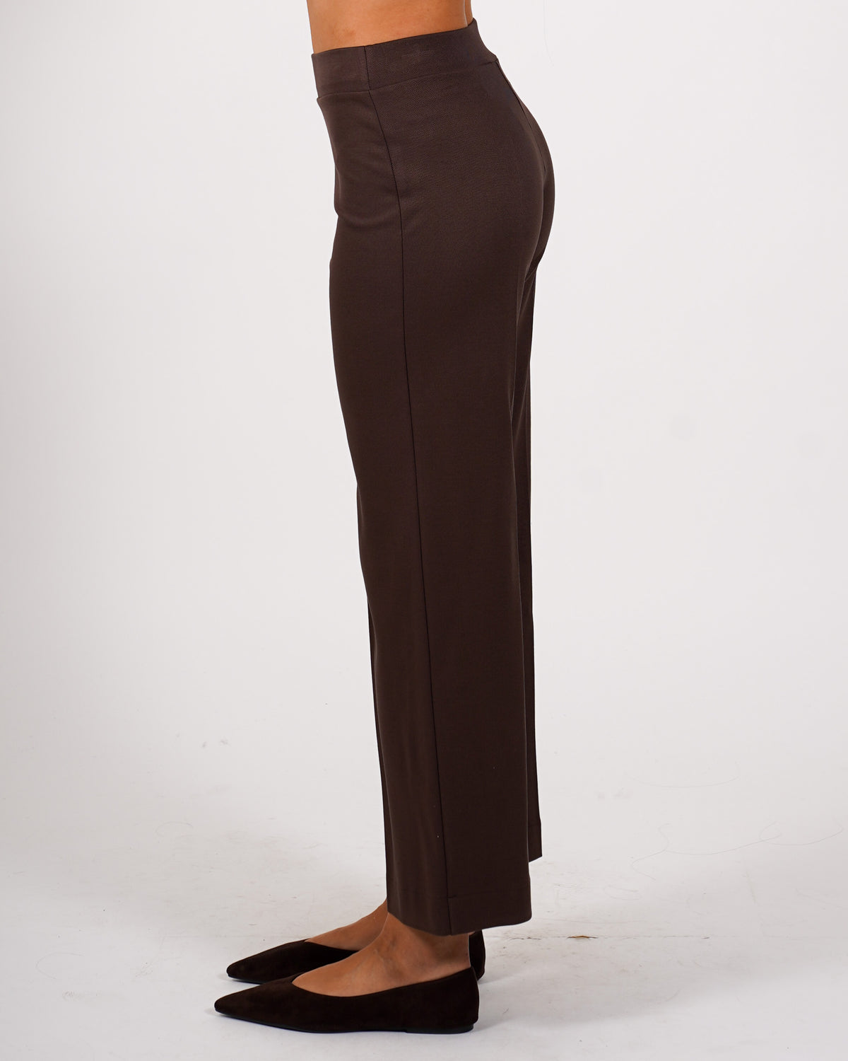 Pantaloni cropped in tessuto diagonale - Durango