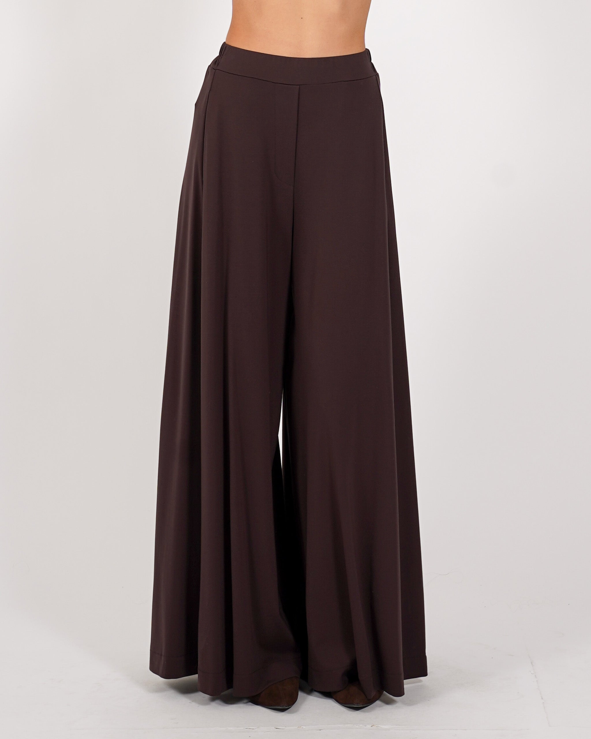 Pantaloni con baschina e gamba larga - Karen