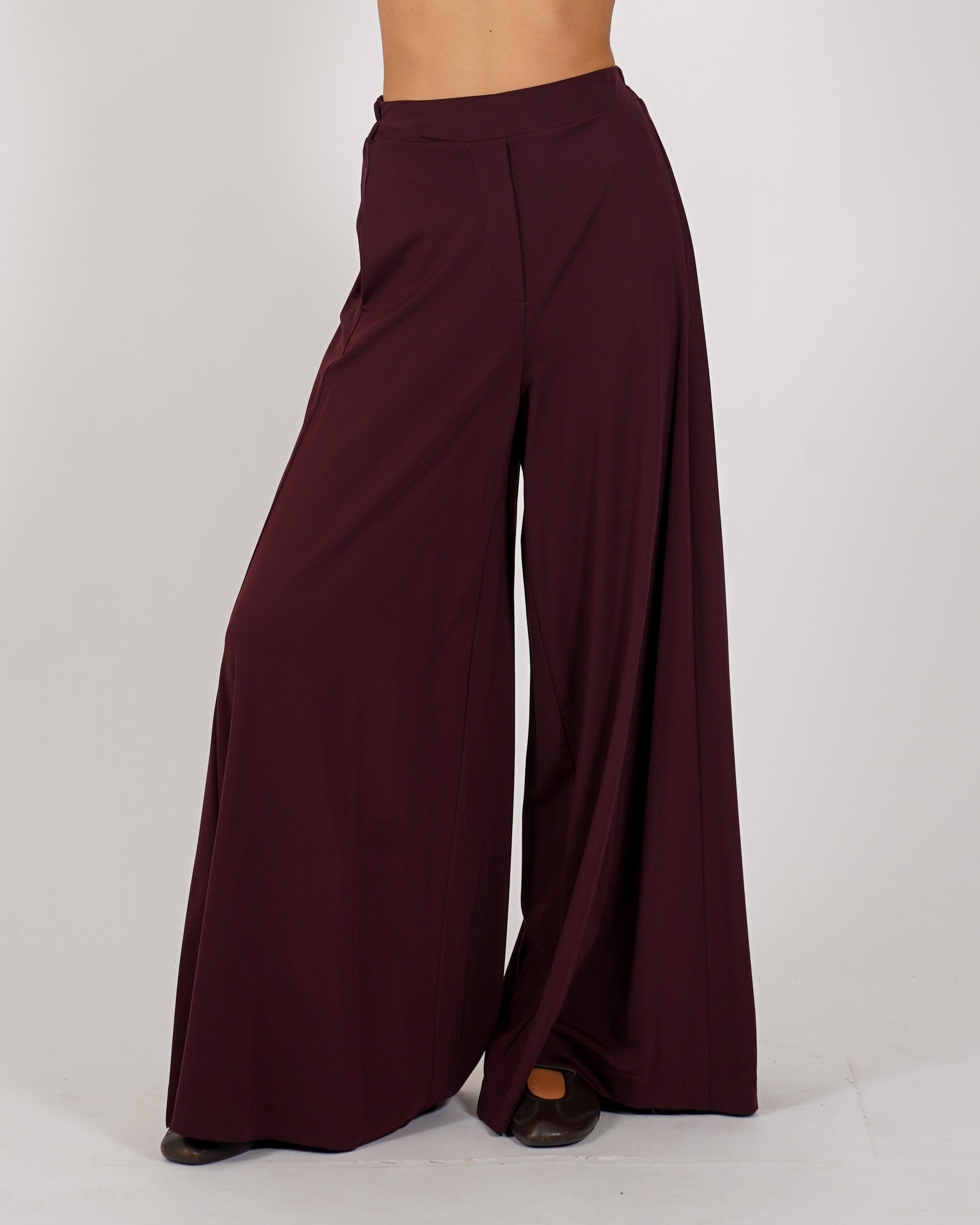 Pantaloni con baschina e gamba larga - Karen