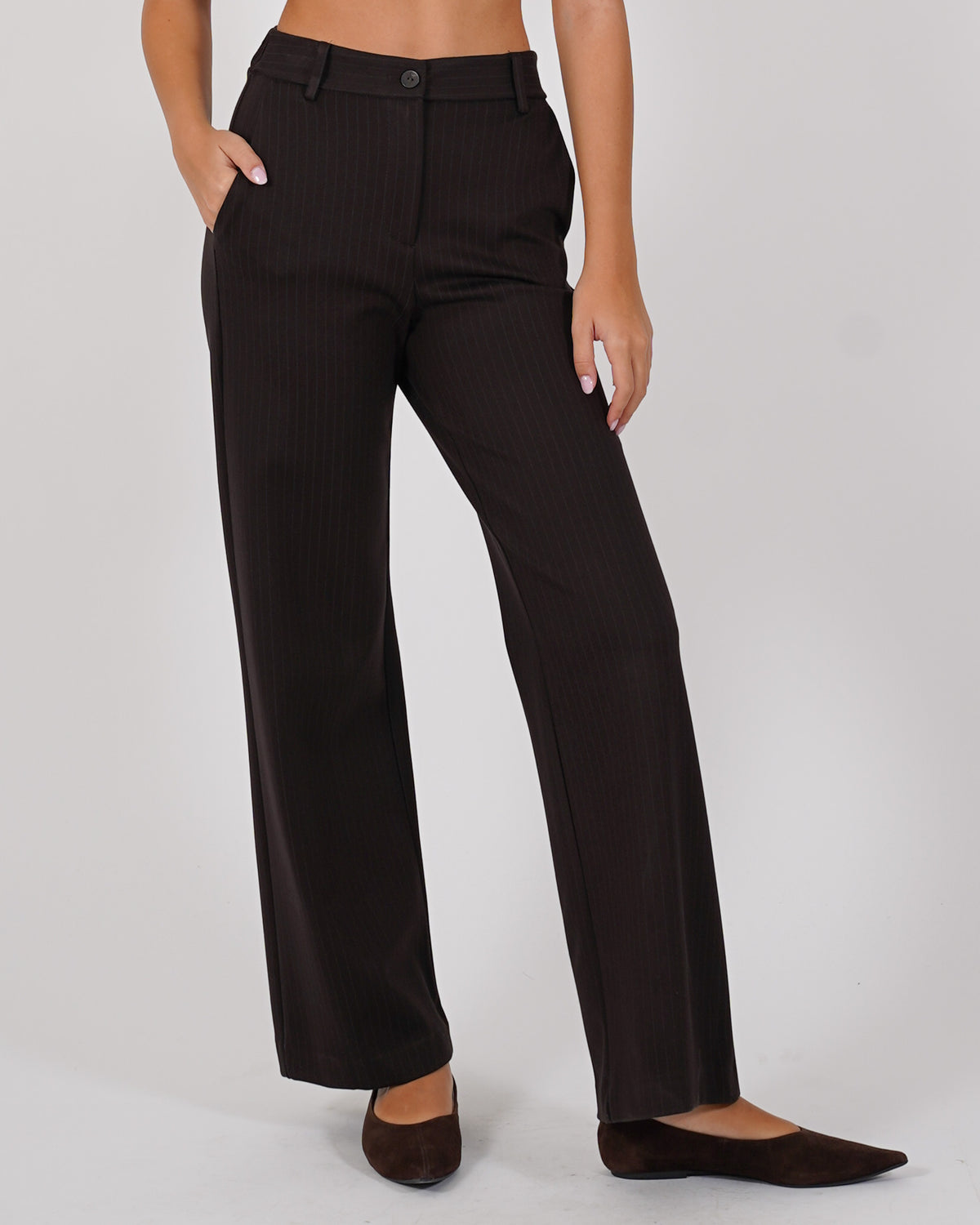 Pantaloni gessati regular fit - Talanga