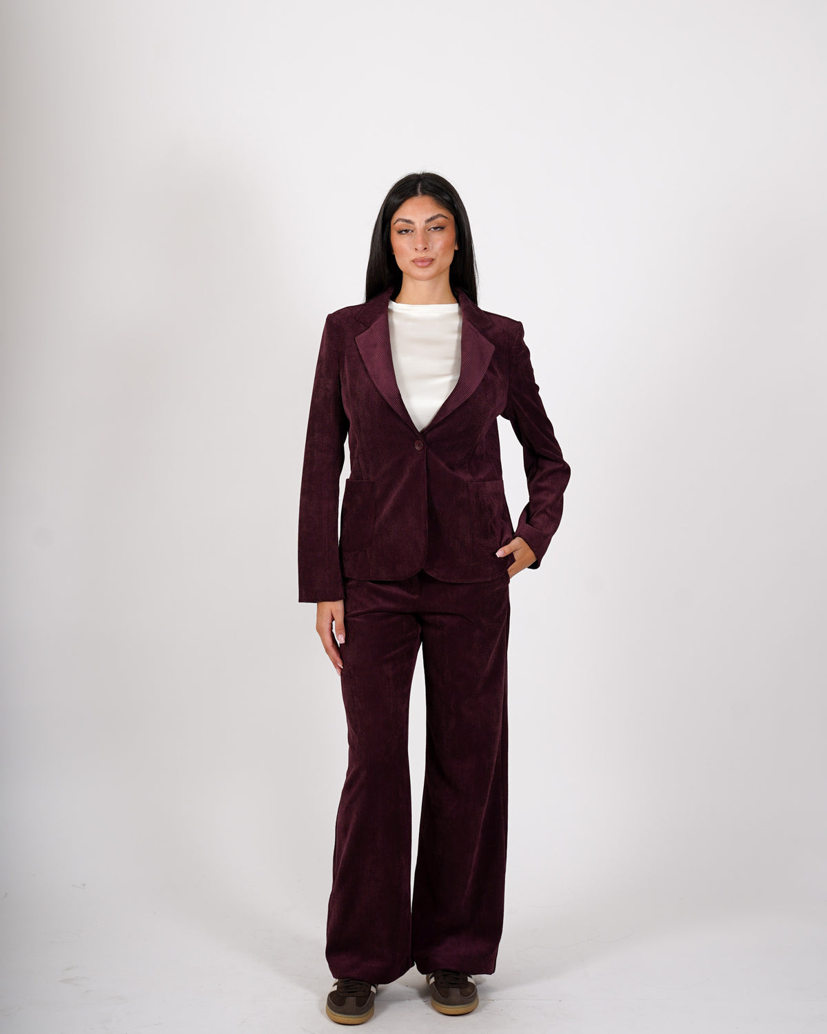 Pantaloni regular fit in velluto - Pergola