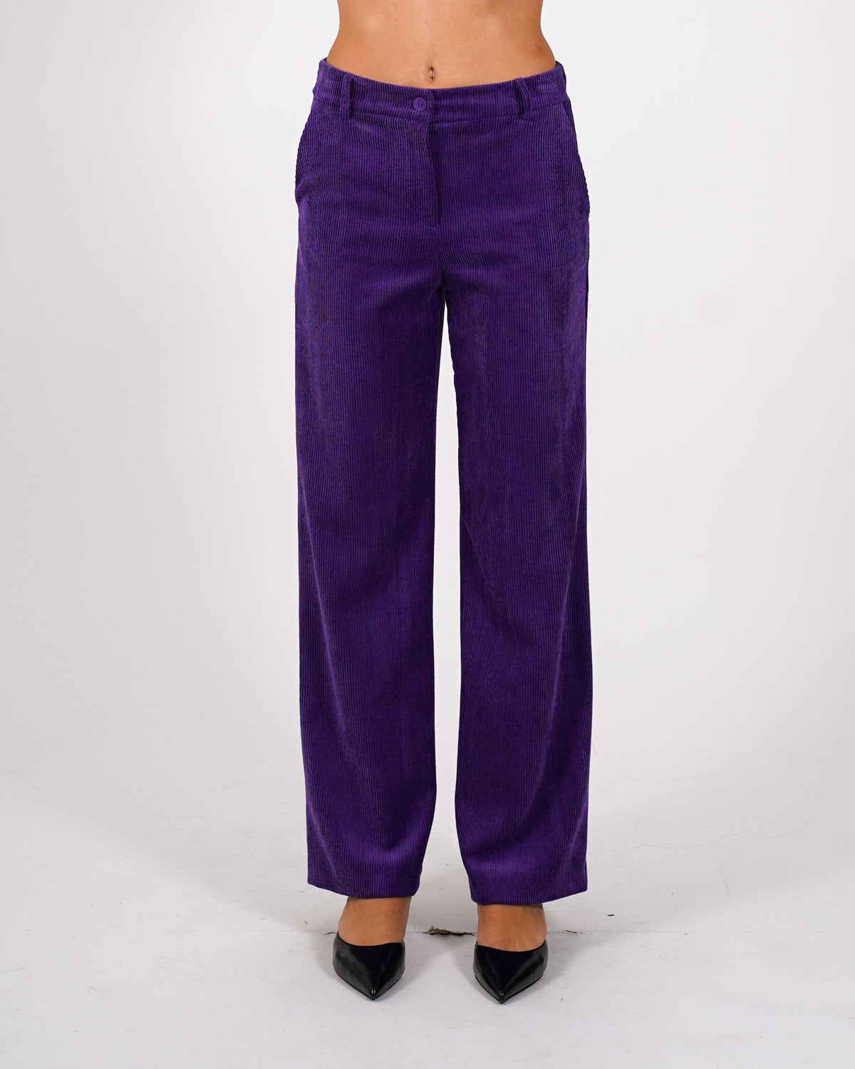 Pantaloni regular fit in velluto - Pergola