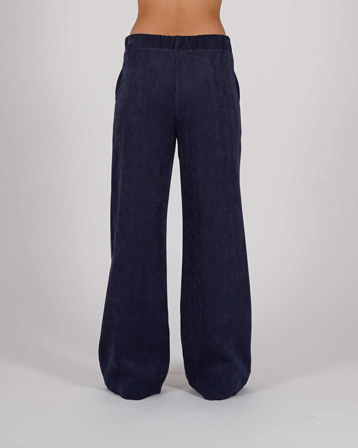 Pantaloni regular fit in mano velluo liscio - Abbazia
