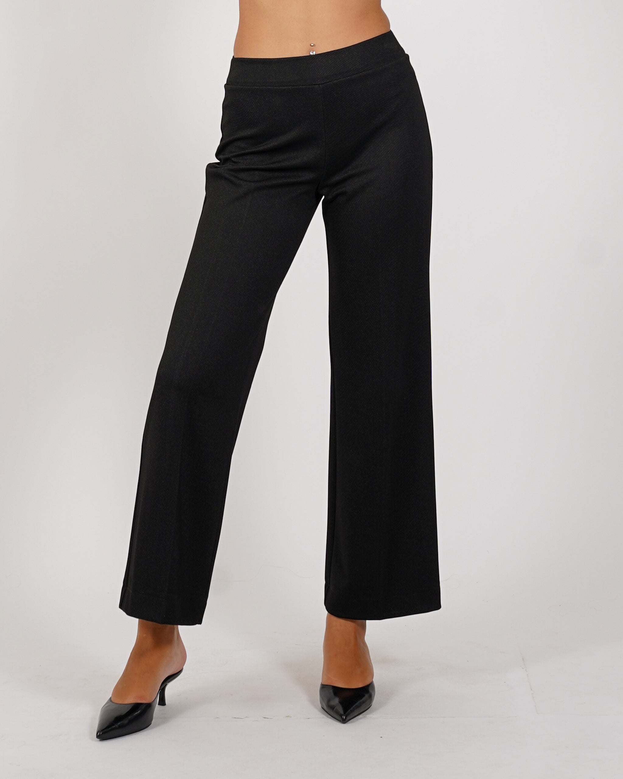 Pantaloni cropped in tessuto diagonale - Durango