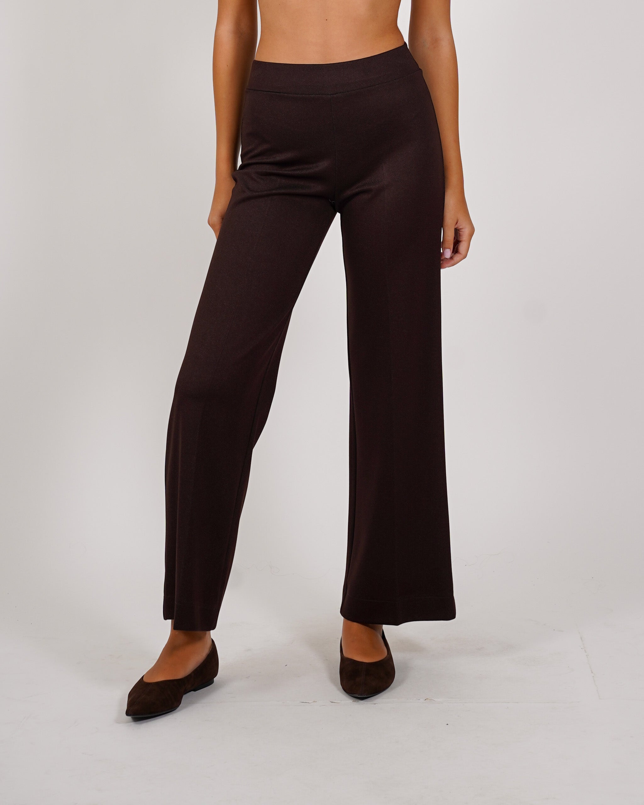 Pantaloni cropped in tessuto diagonale - Durango
