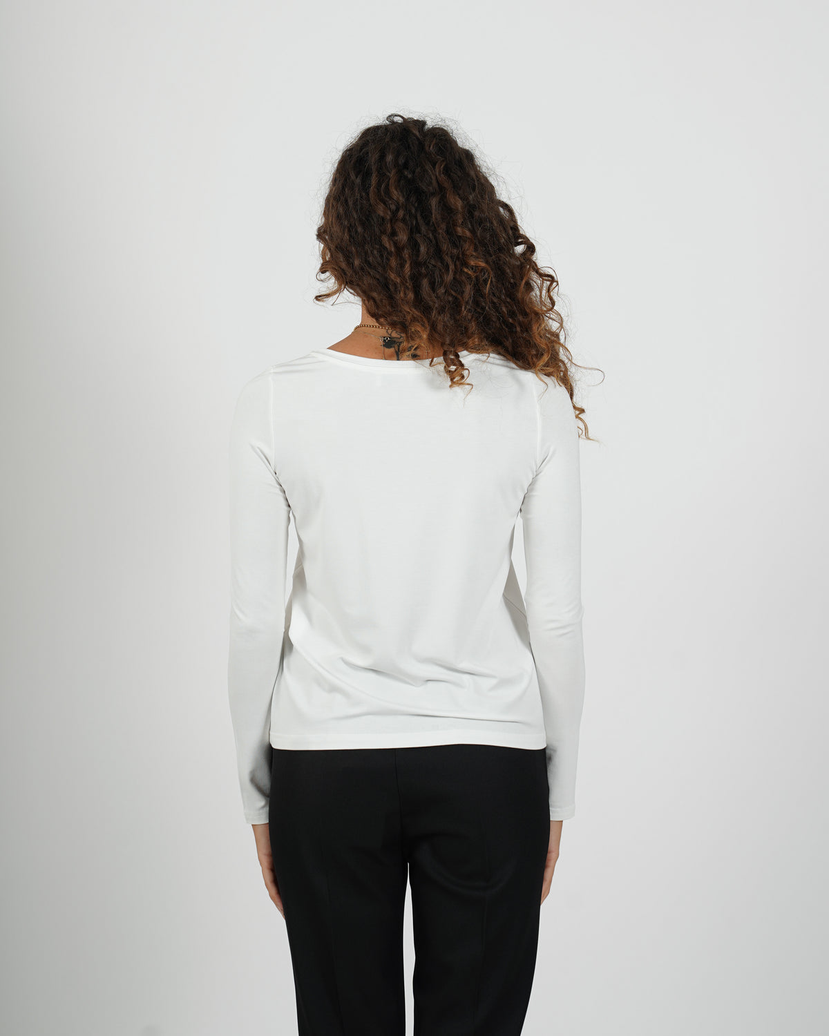 Shirt girocollo manica lunga in eco fibra - Dresda