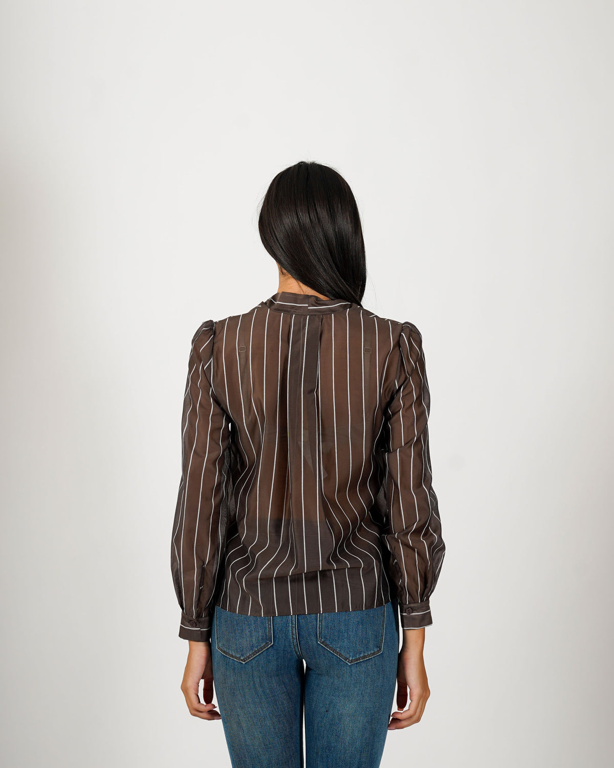 Camicia con fiocco rigata - Satirica