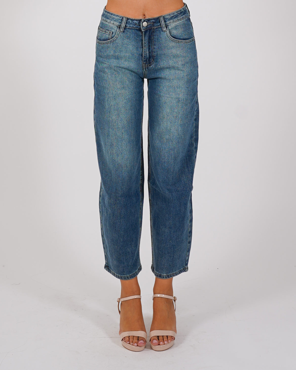 Jeans balloon fit in tela denim - Maracanà