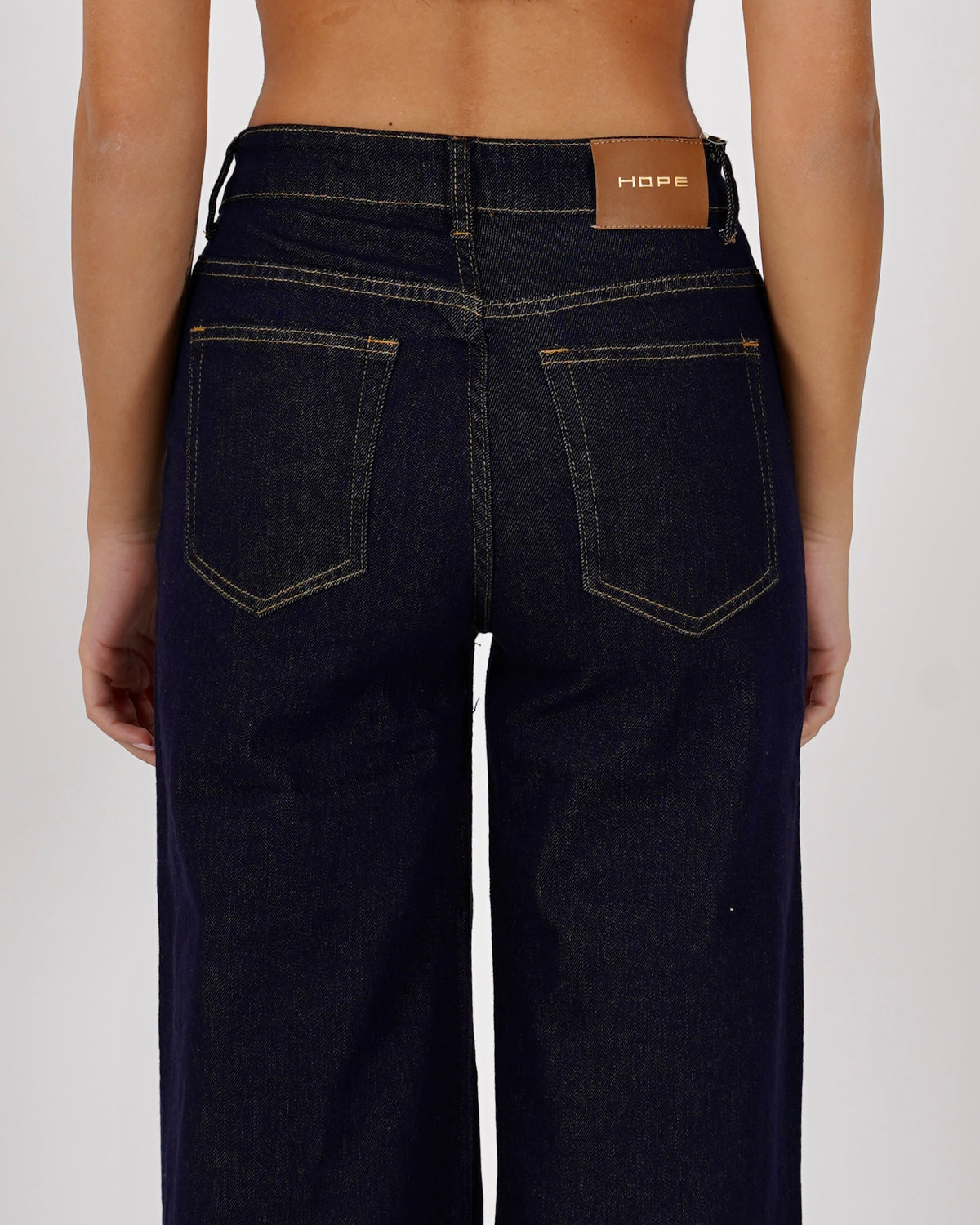 Jeans stretch vita regolare con chiusura trasversale - Agata