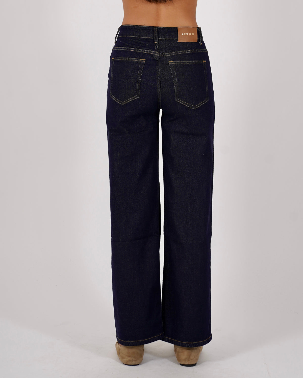 Jeans stretch vita regolare con chiusura trasversale - Agata
