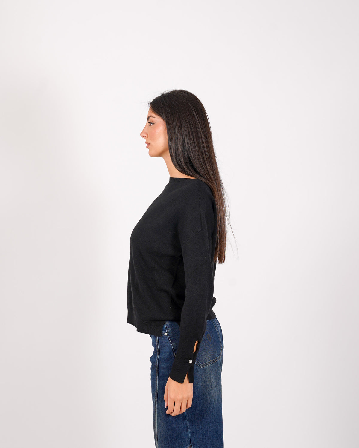 Maglia girocollo in mano viscosa - Kadya
