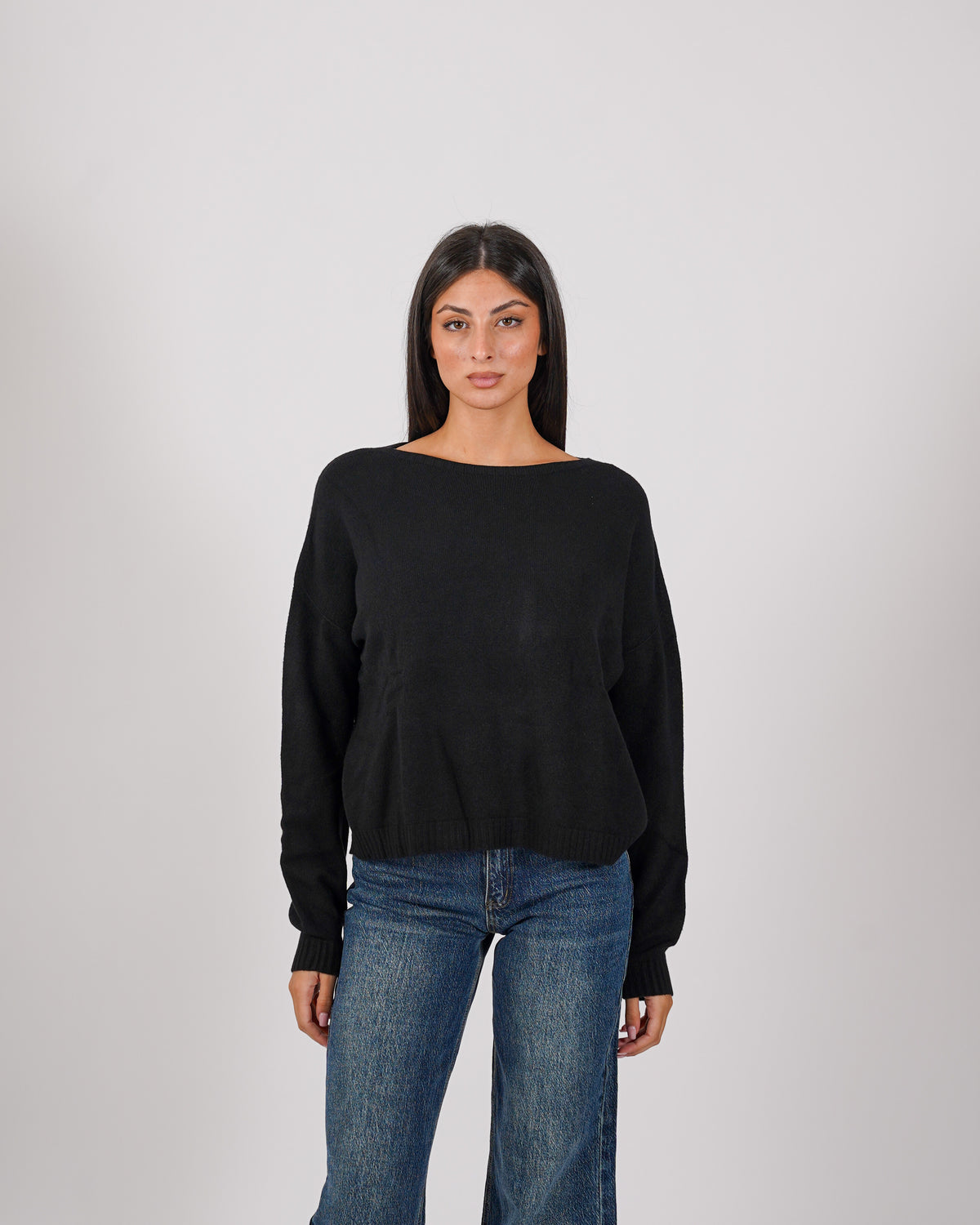 Maglia girocollo in mano lana- Nigeria