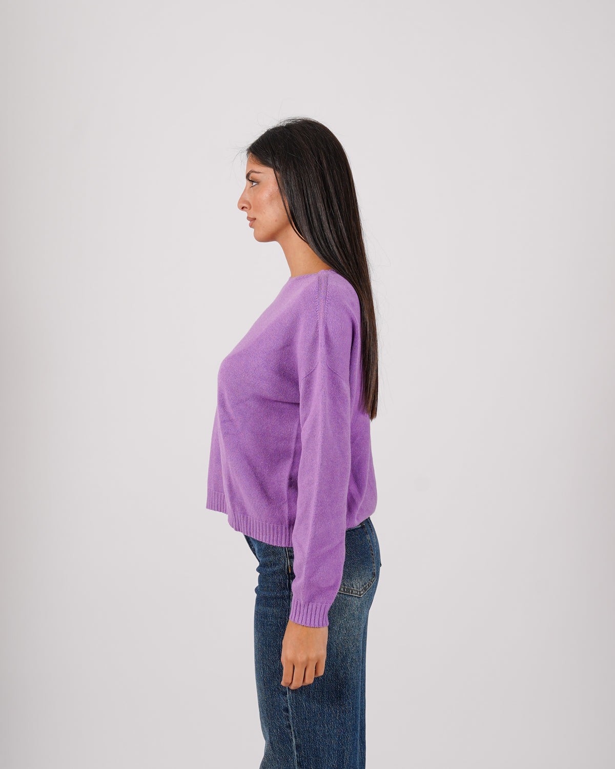 Maglia girocollo in mano lana- Nigeria