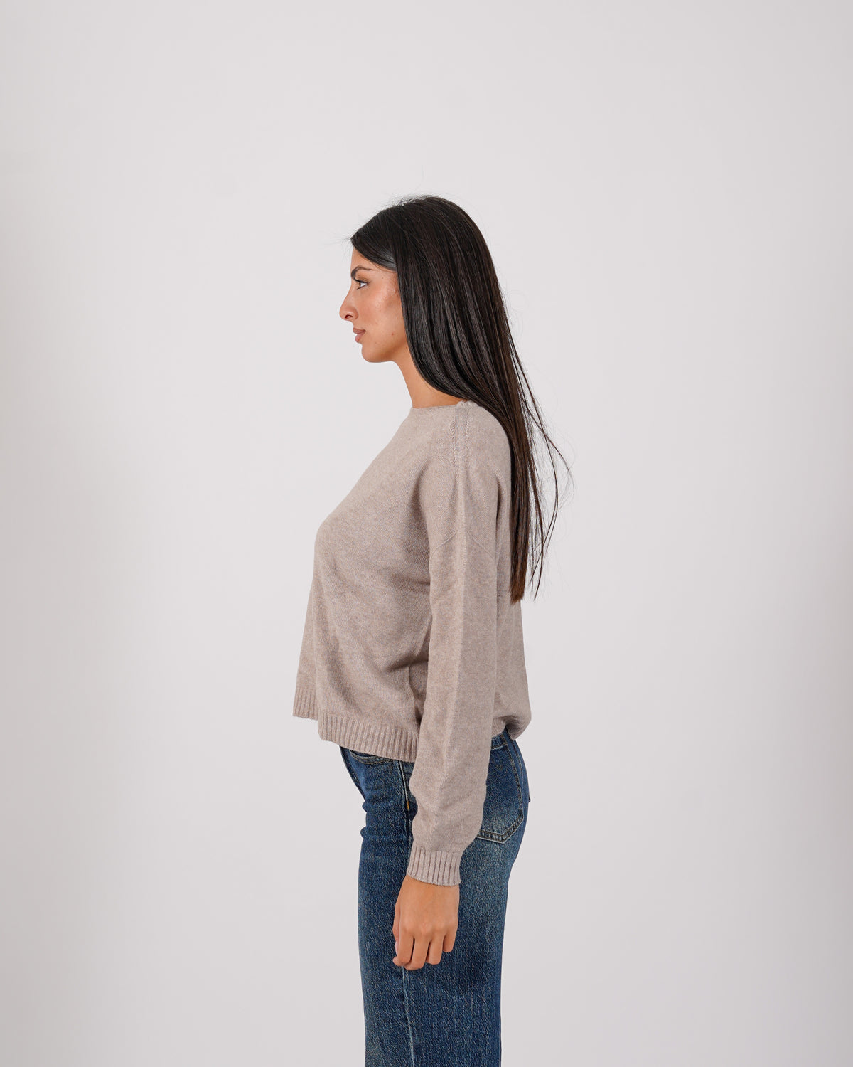 Maglia girocollo in mano lana- Nigeria