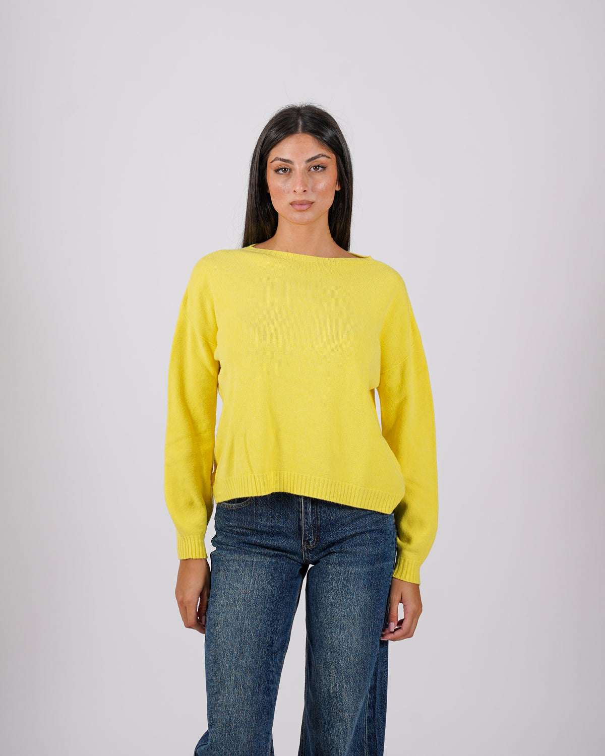 Maglia girocollo in mano lana- Nigeria