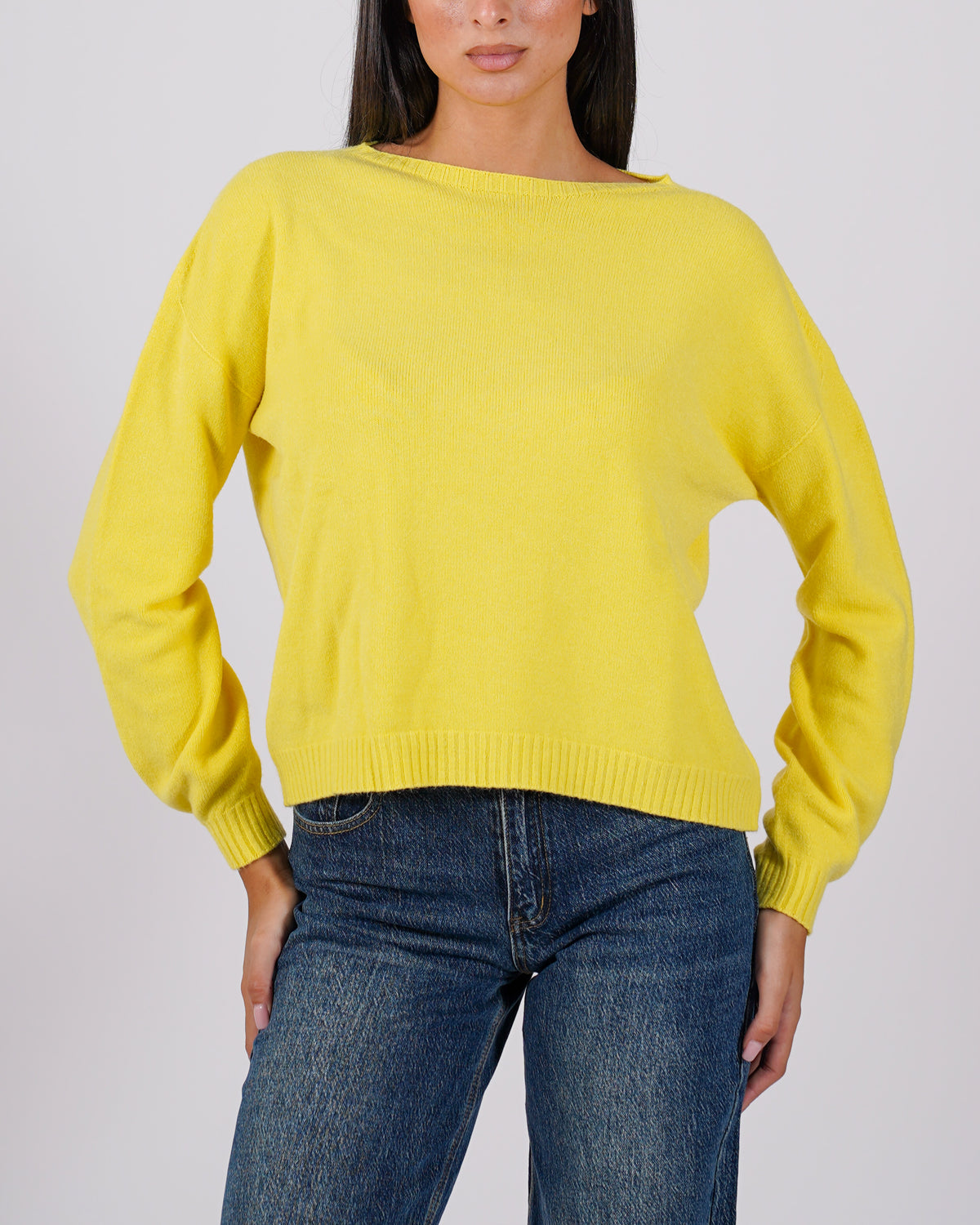 Maglia girocollo in mano lana- Nigeria
