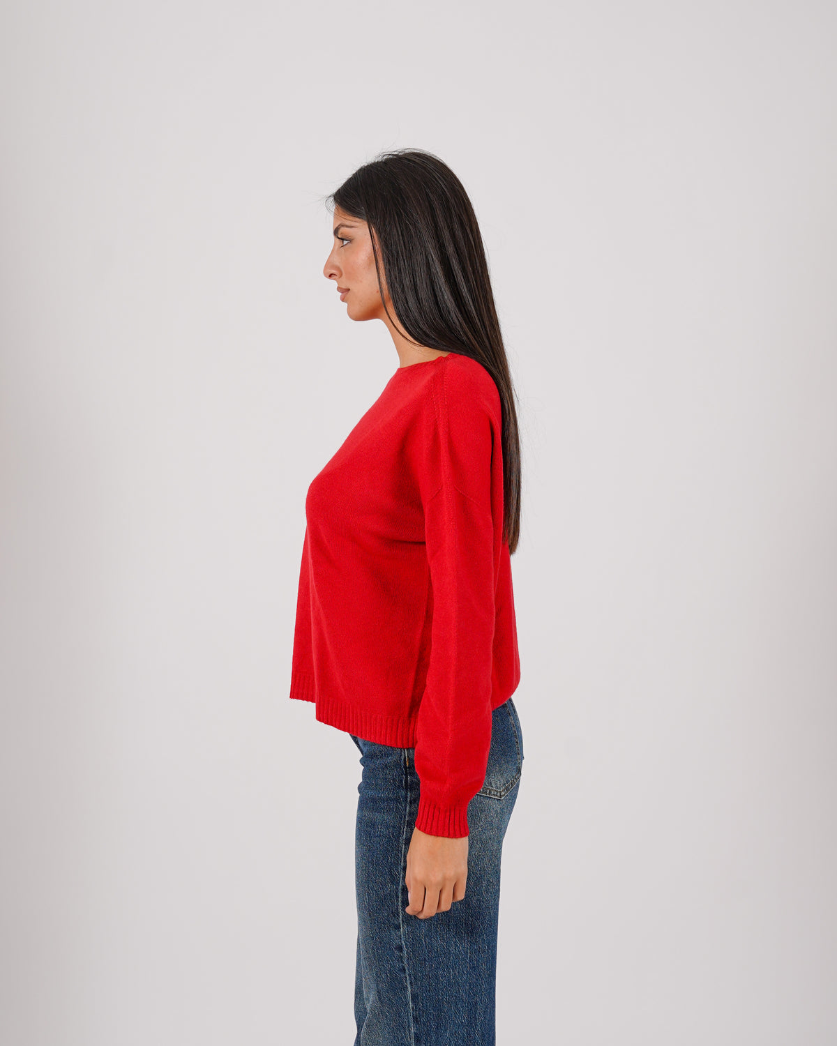 Maglia girocollo in mano lana- Nigeria