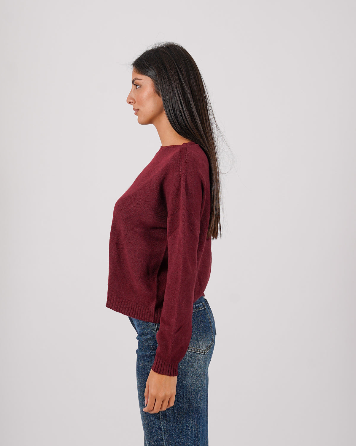 Maglia girocollo in mano lana- Nigeria