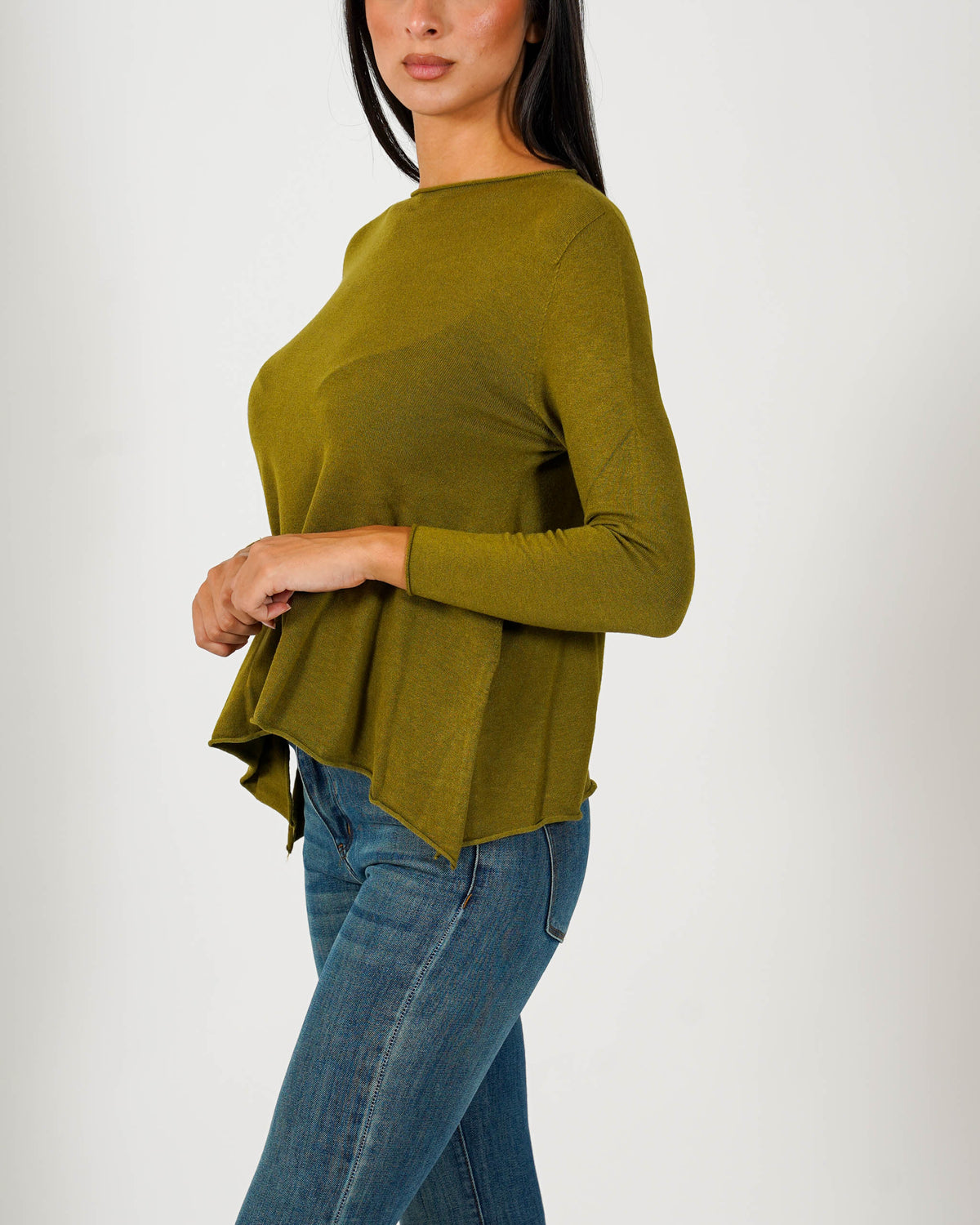 Maglia girocollo minimal con spacchi laterali - Austria