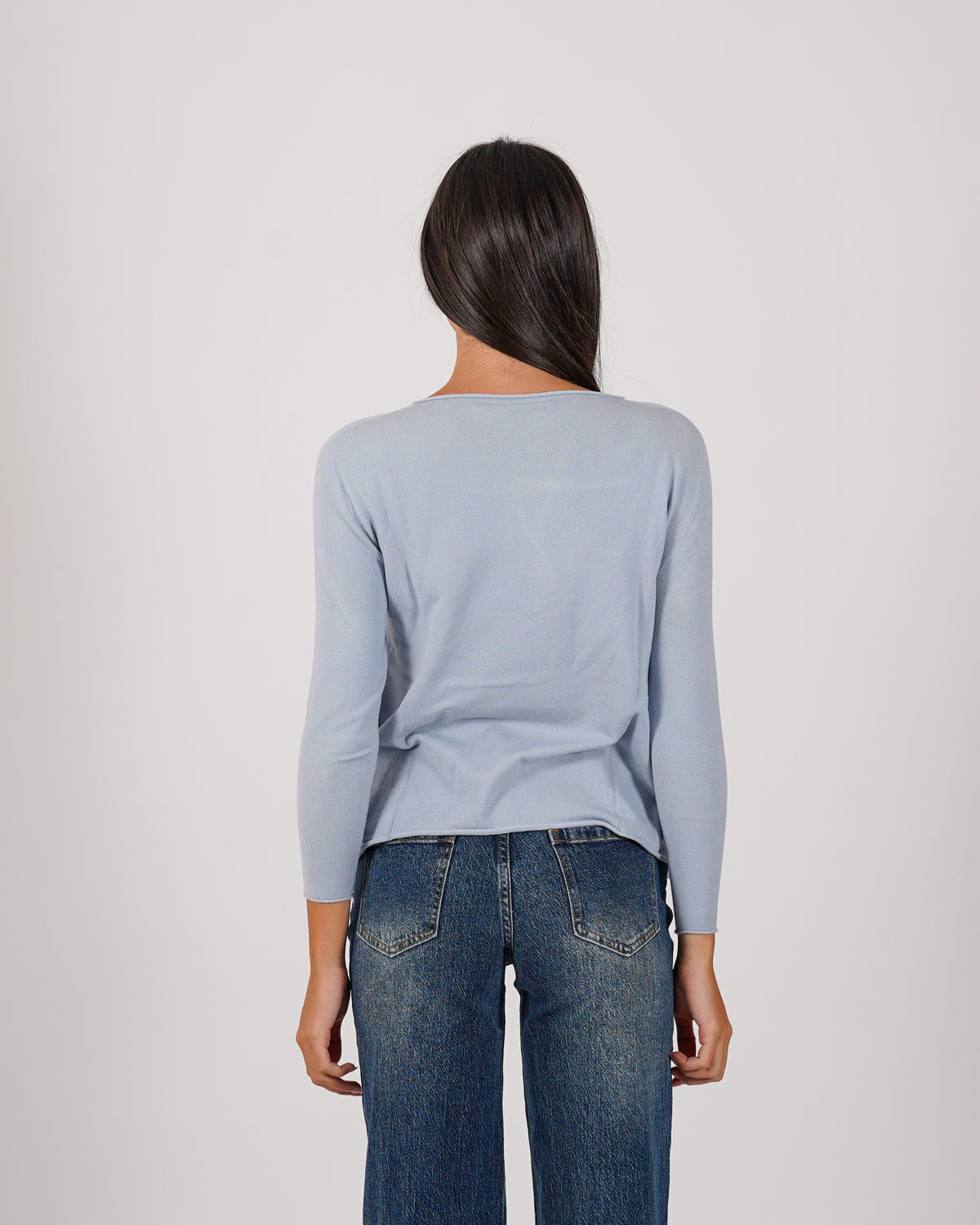 Maglia girocollo minimal con spacchi laterali - Austria