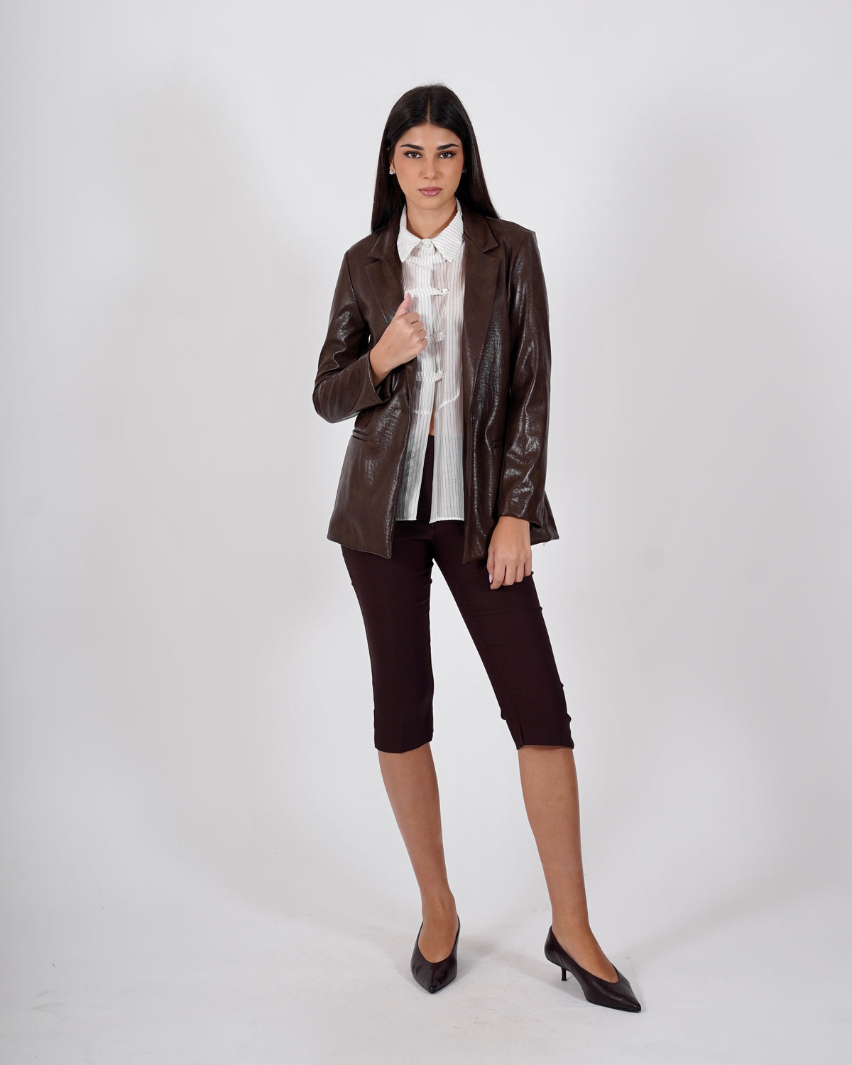Pantaloni capri con spacco laterale - Attila