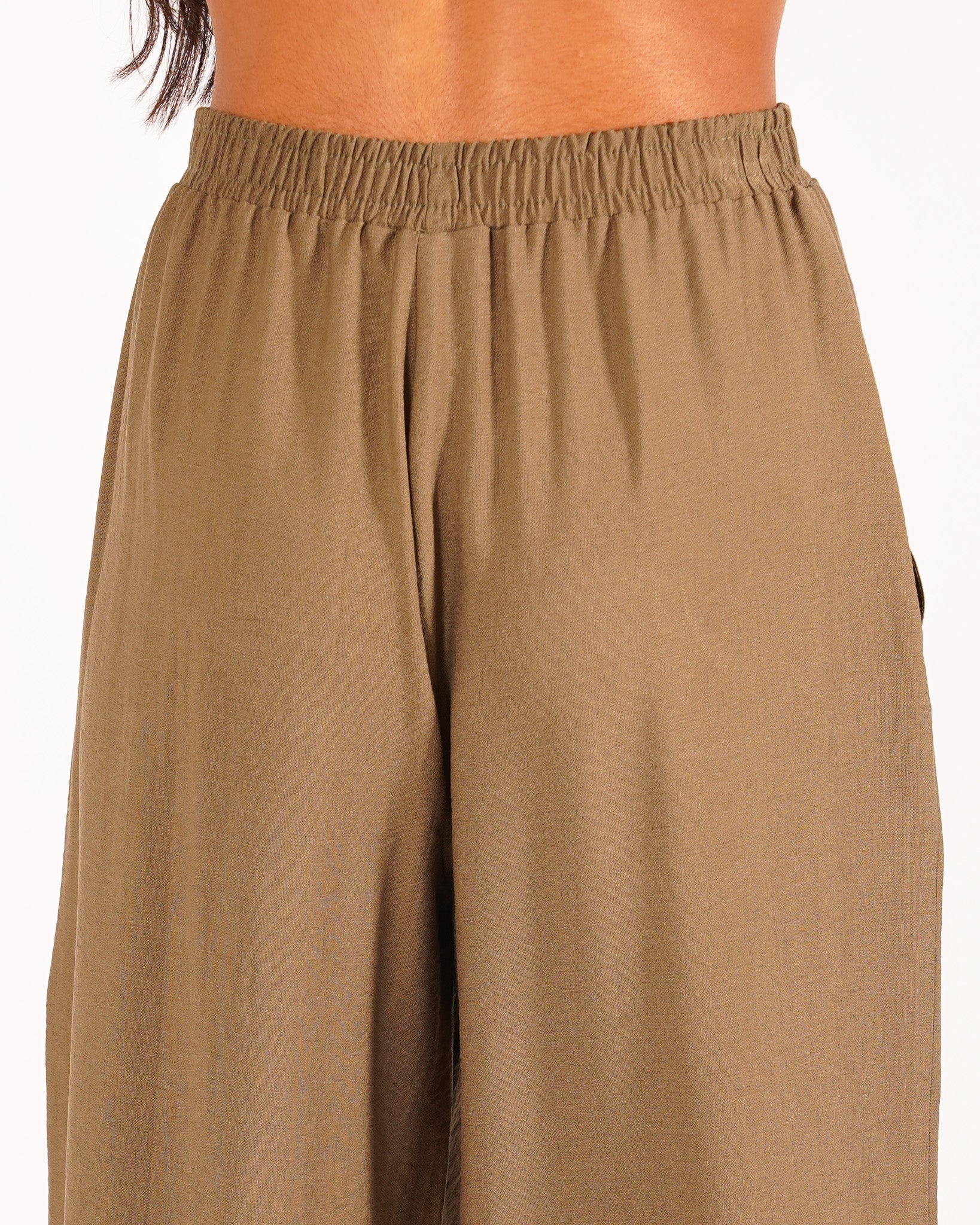 Coordinato camicia over con spacchi laterali e pantaloni fluidi - Masseria