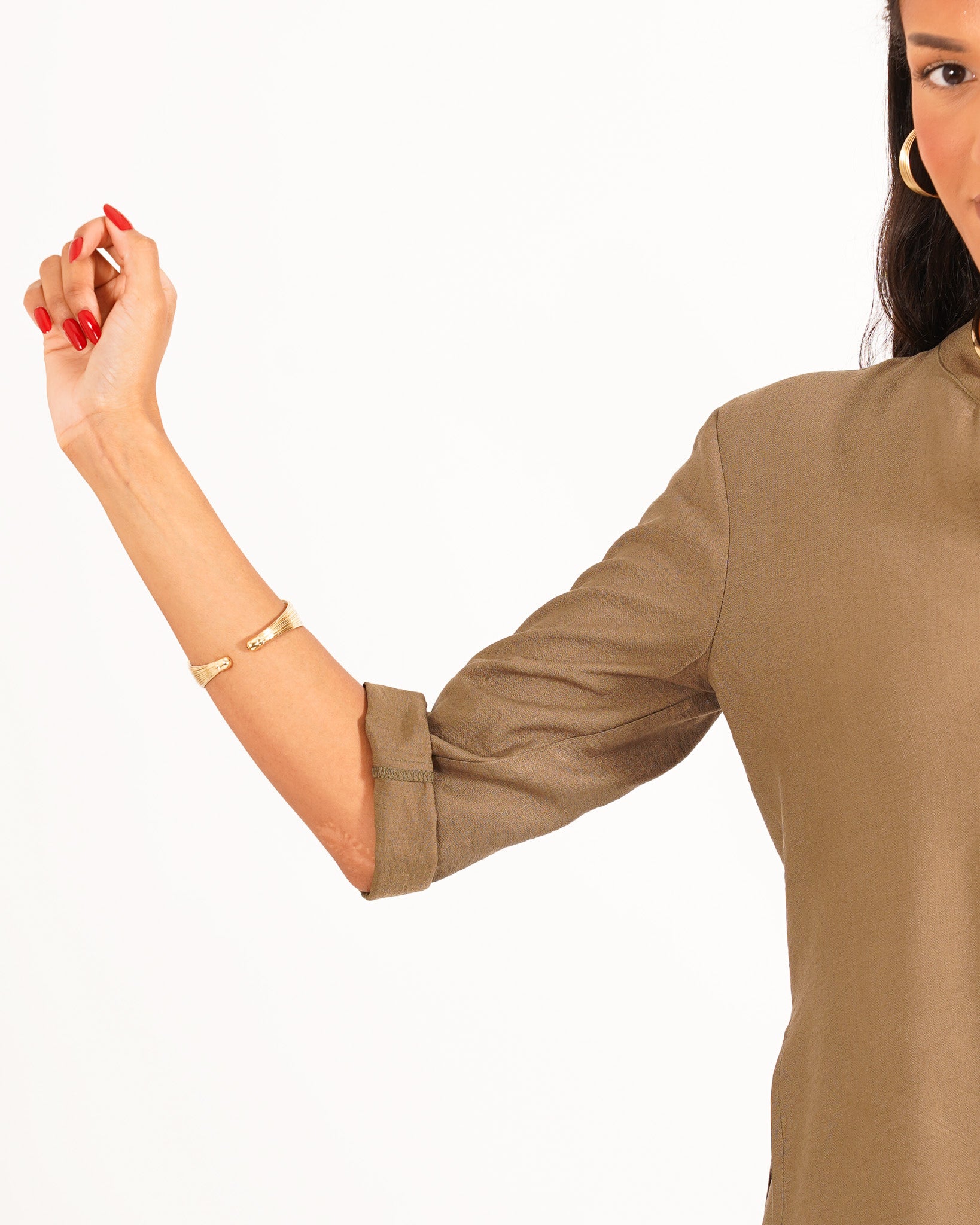 Coordinato camicia over con spacchi laterali e pantaloni fluidi - Masseria