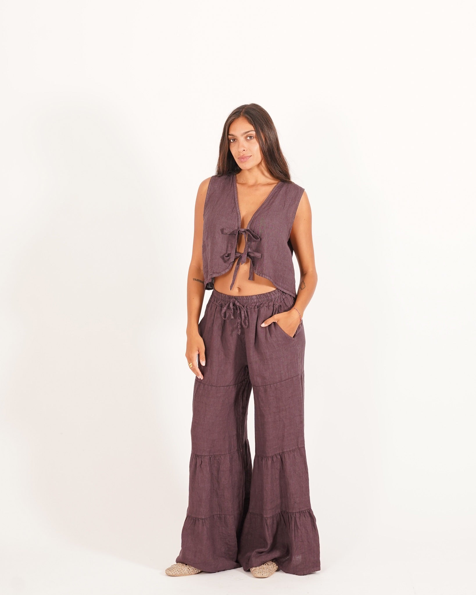 Gilet monopetto con coulisse - Stroppa