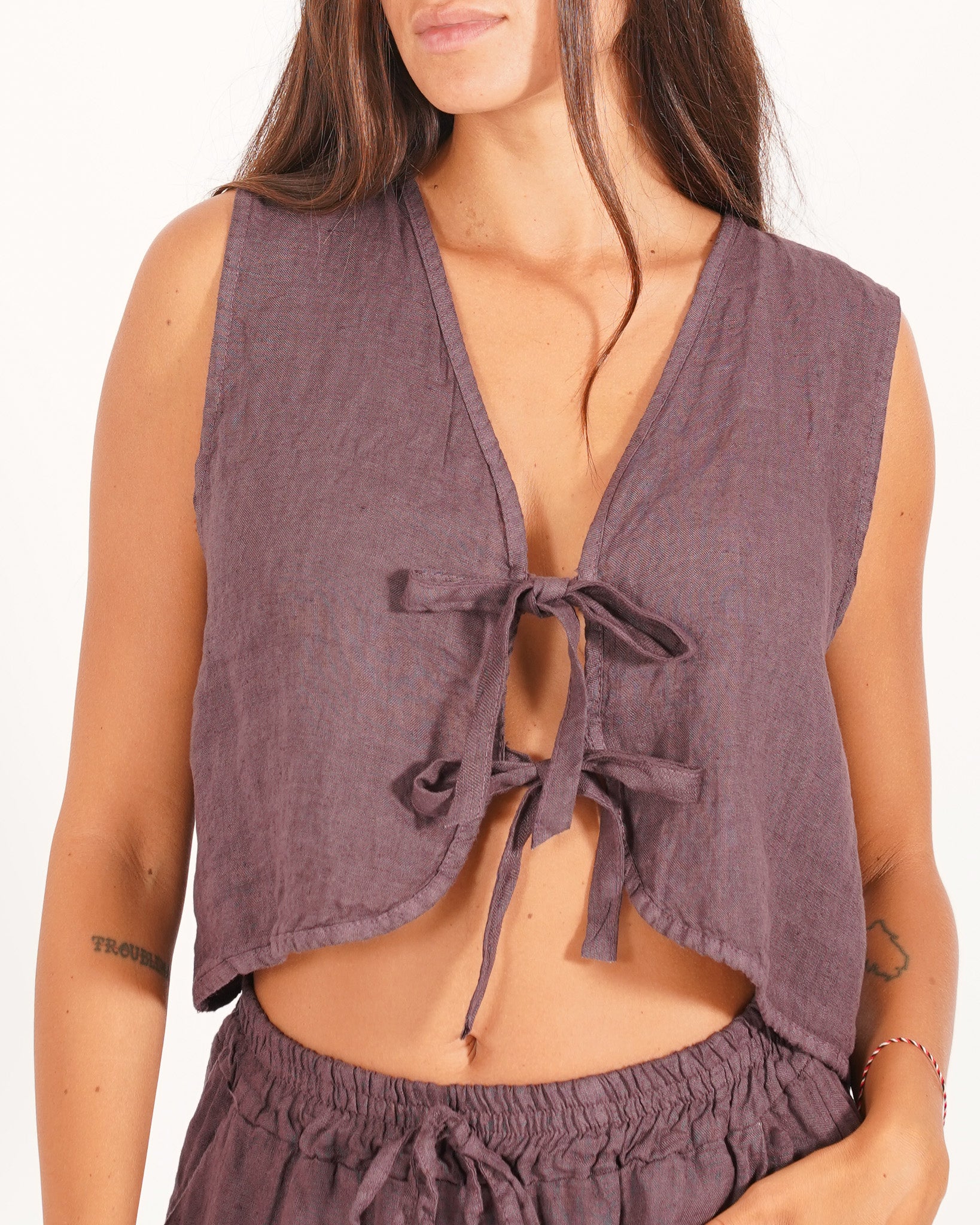 Gilet monopetto con coulisse - Stroppa