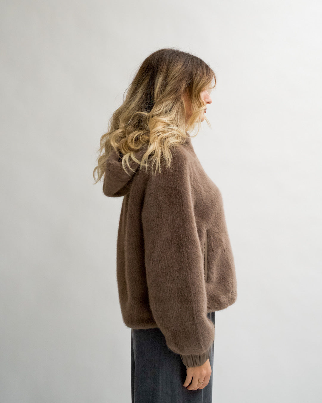 Bomber con cappuccio e zip in eco fur - Laguna Uncategorized - Hope Abbigliamento e Accessori Donna Online