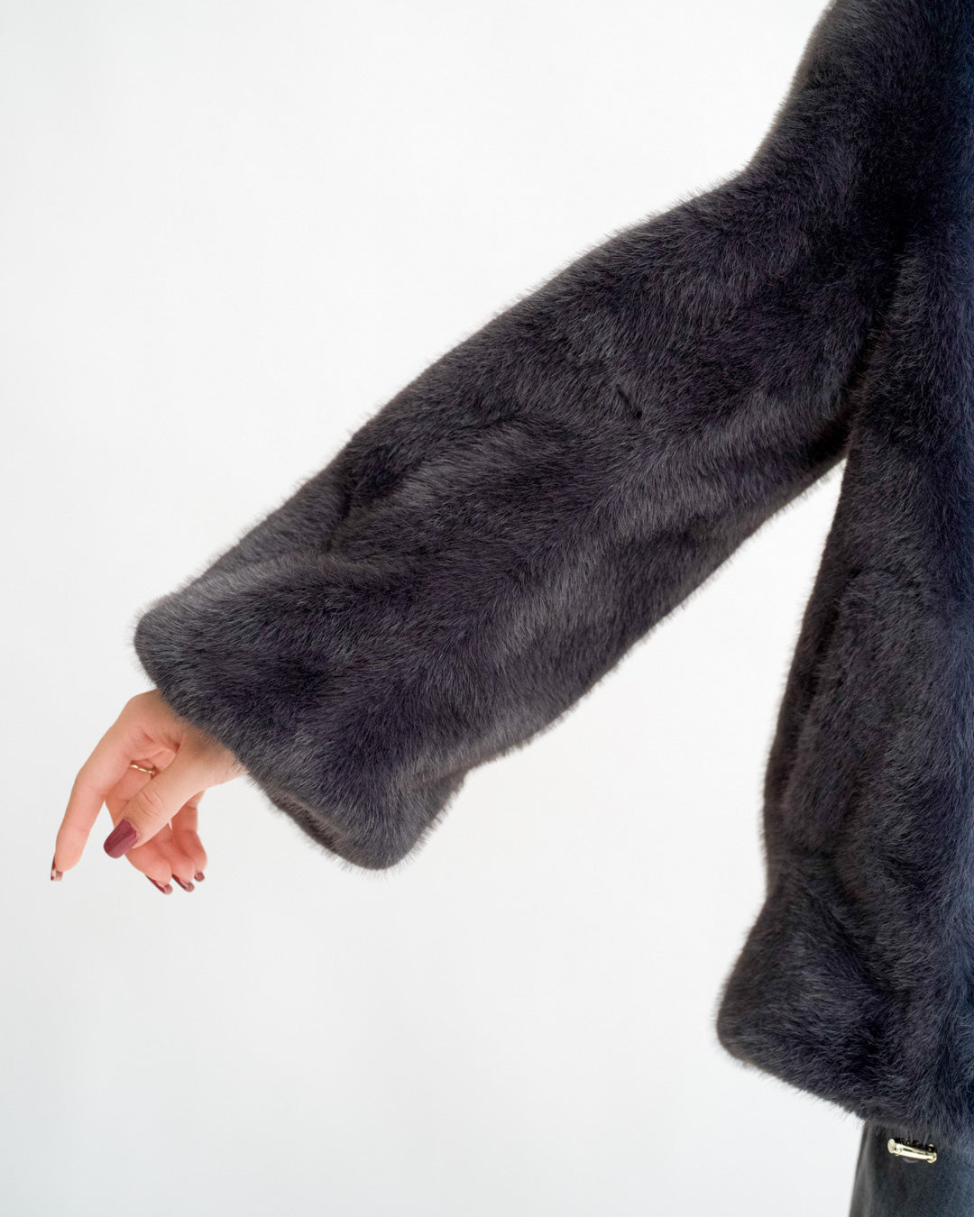 Giacca in eco fur con collo sciallato - Pantano Uncategorized - Hope Abbigliamento e Accessori Donna Online