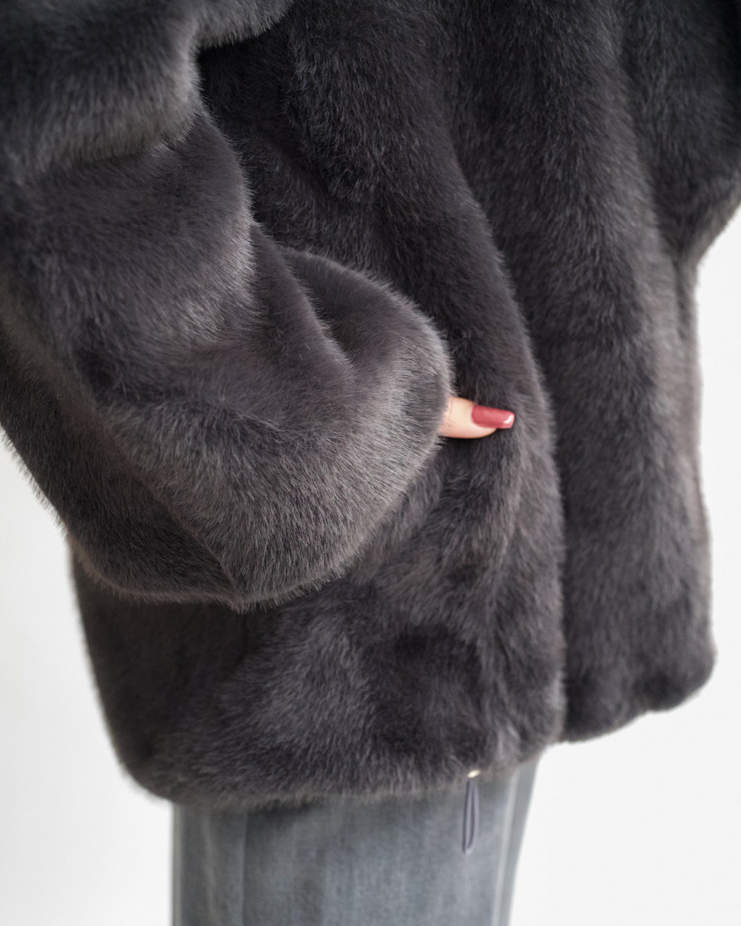 Giacca in eco fur con collo sciallato - Pantano Uncategorized - Hope Abbigliamento e Accessori Donna Online