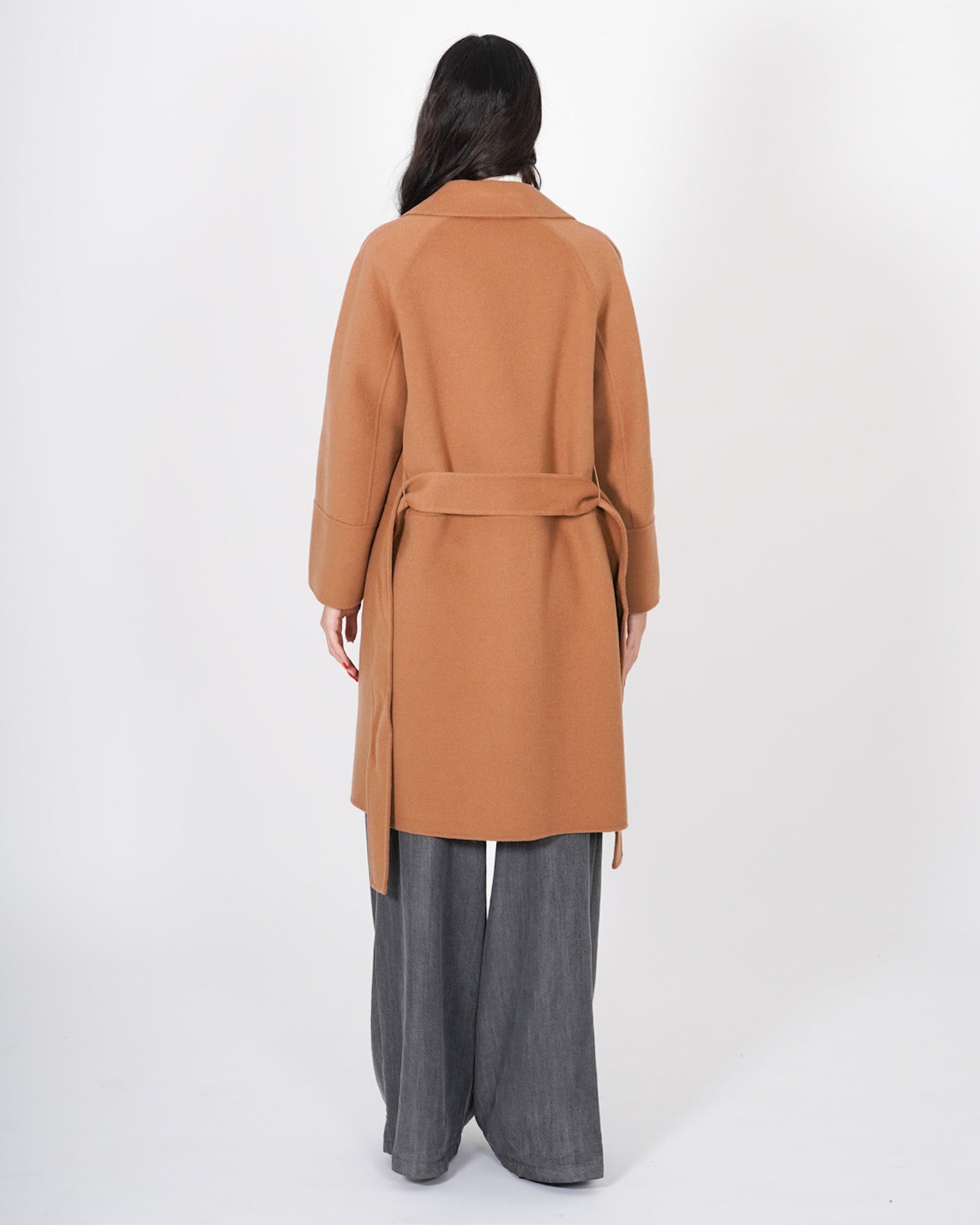 Cappotto con cintura removibile in tessuto double di lana - Coppola Uncategorized - Hope Abbigliamento e Accessori Donna Online