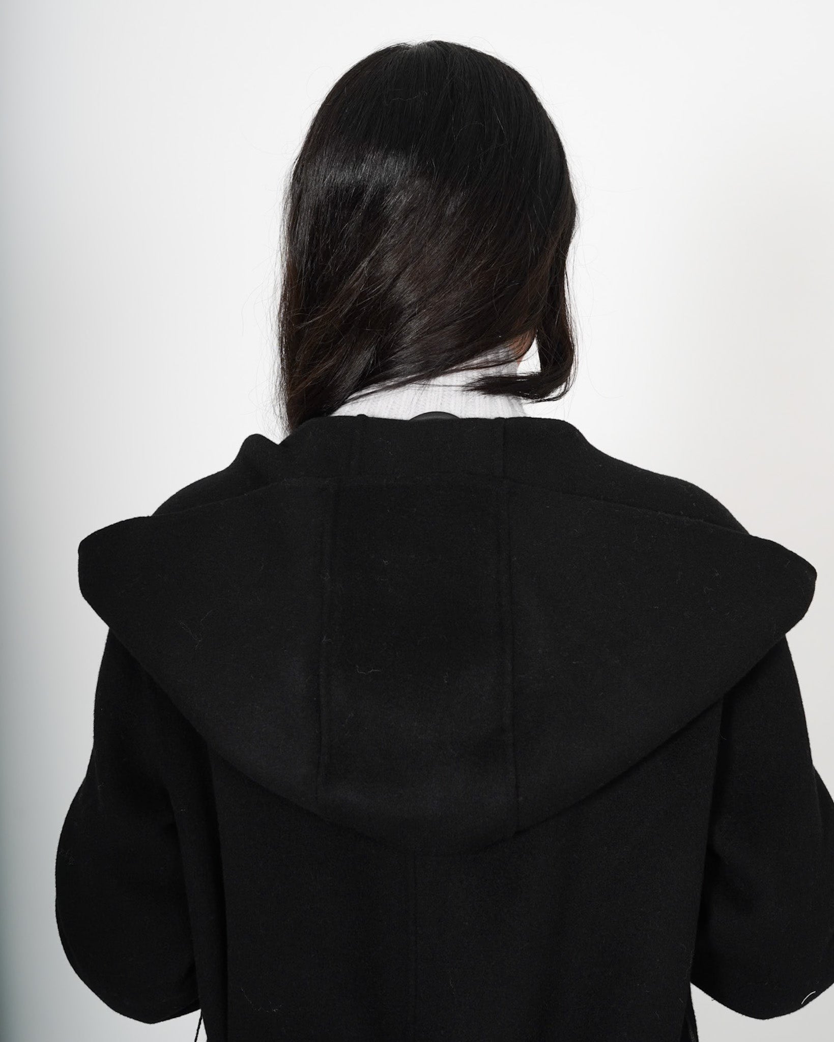 Cappotto lungo con cappuccio e cintura removibile in tessuto double di lana - Bertolucci Uncategorized - Hope Abbigliamento e Accessori Donna Online