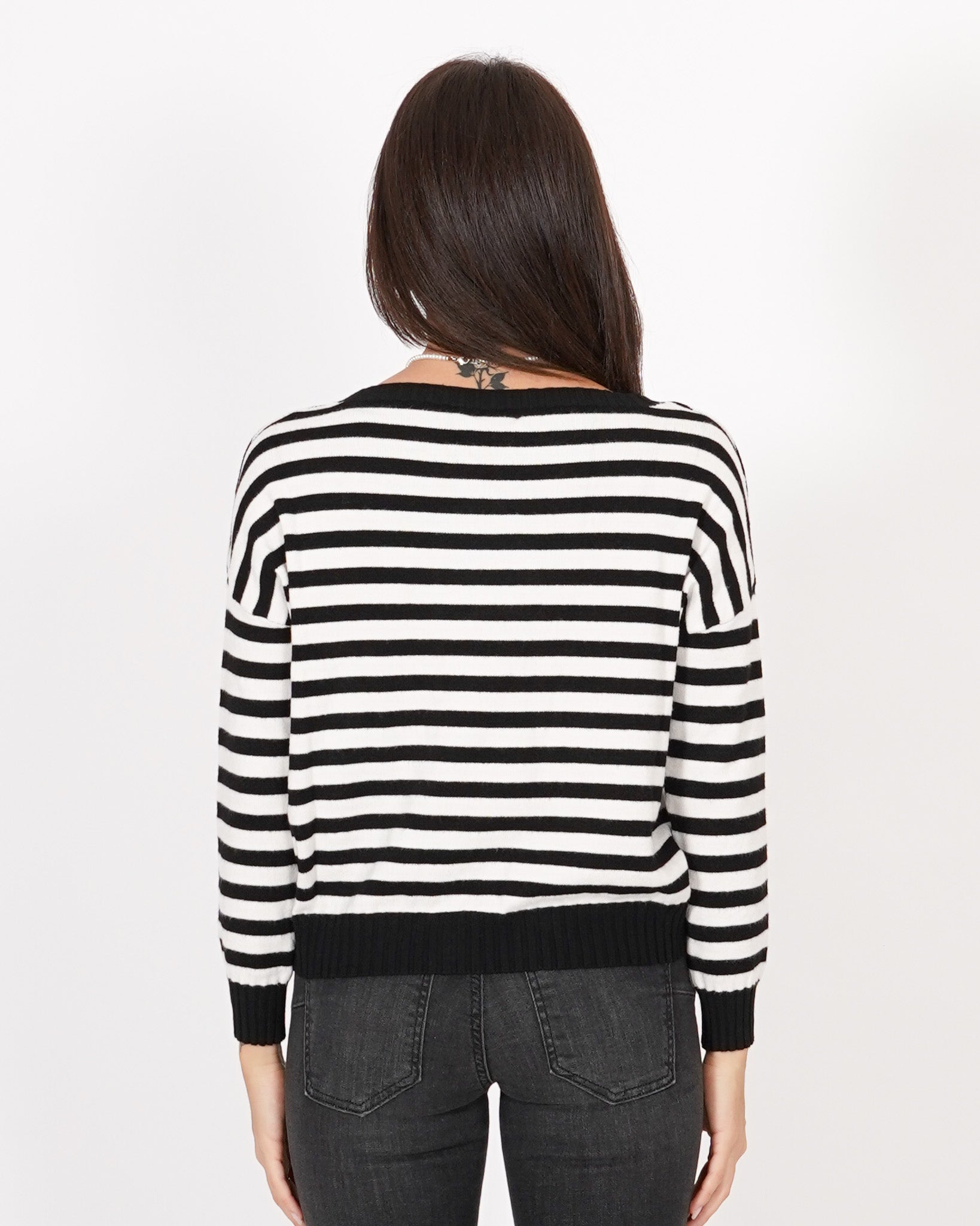 Maglia a righe con collo ampio - Tarallo Uncategorized - Hope Abbigliamento e Accessori Donna Online