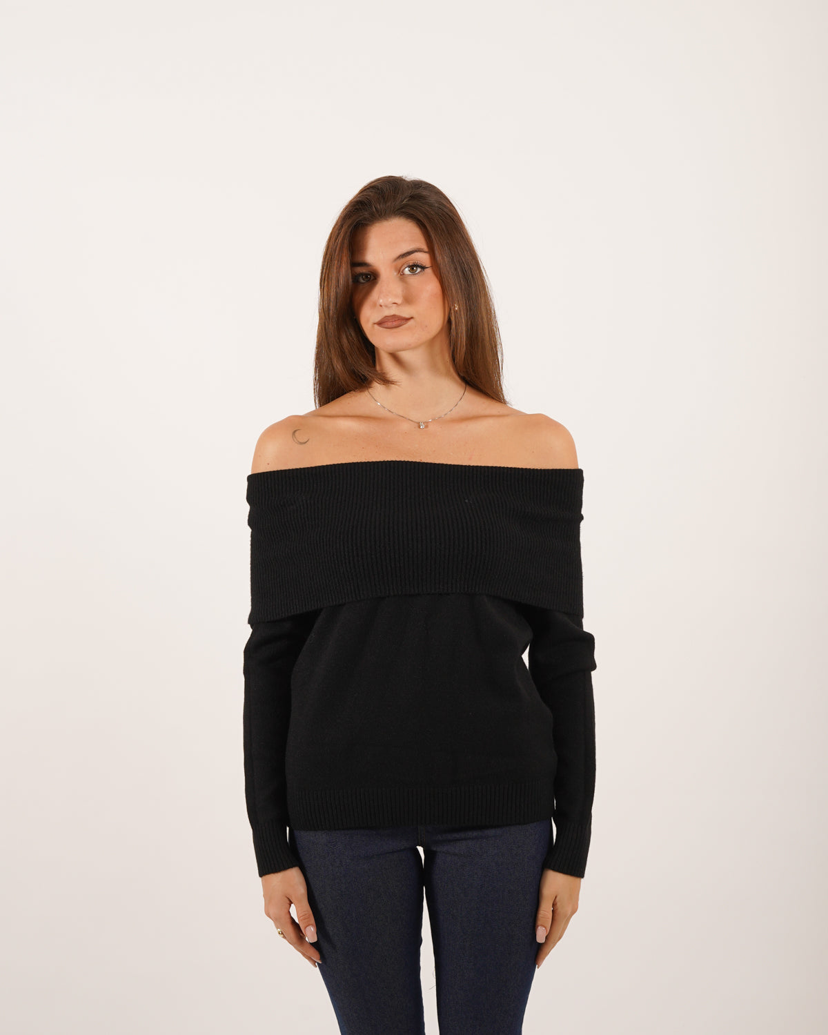 Maglia scollo a barca in mano viscosa - Brienza Uncategorized - Hope Abbigliamento e Accessori Donna Online