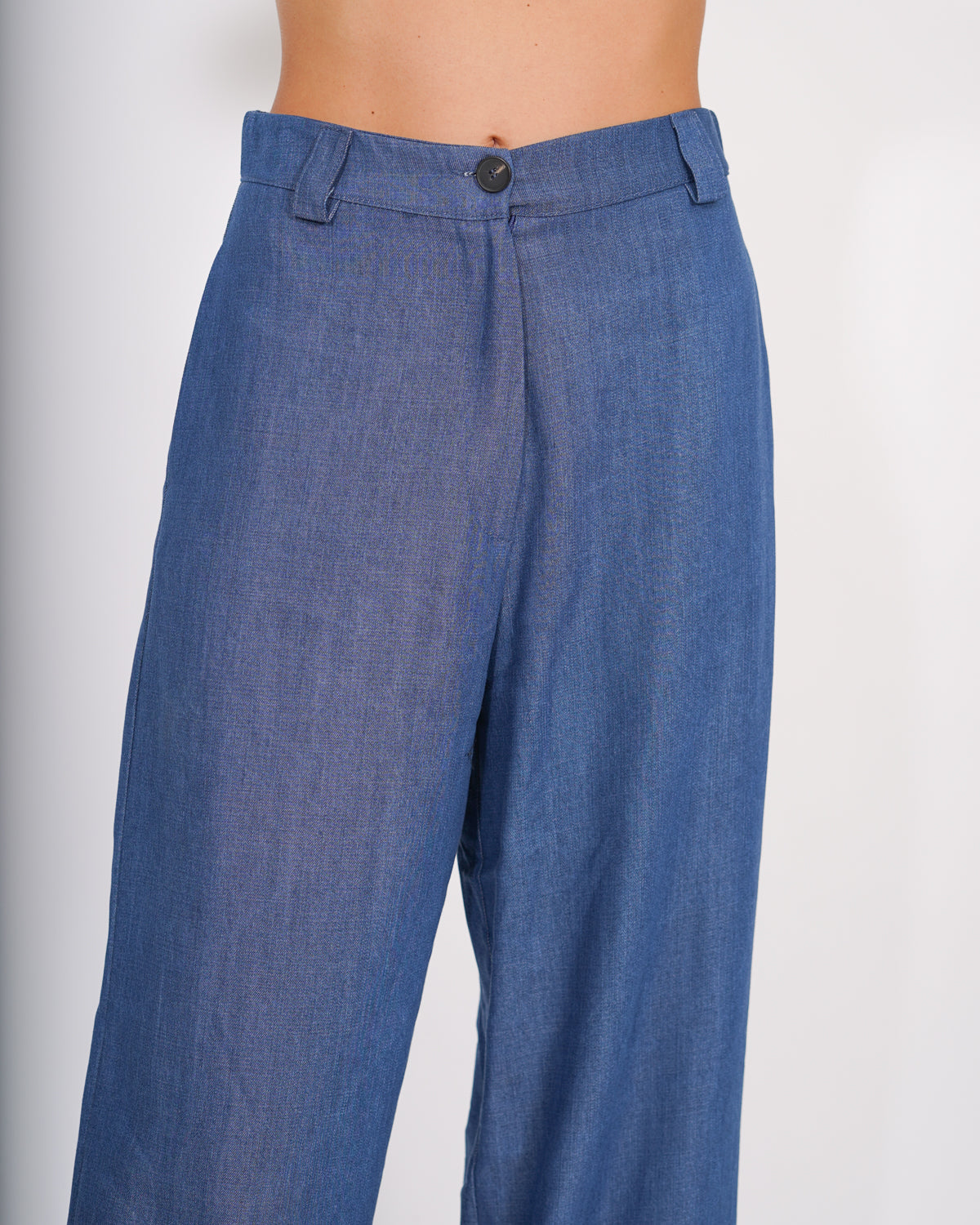 Pantaloni palazzo in tencel denim - Montresta