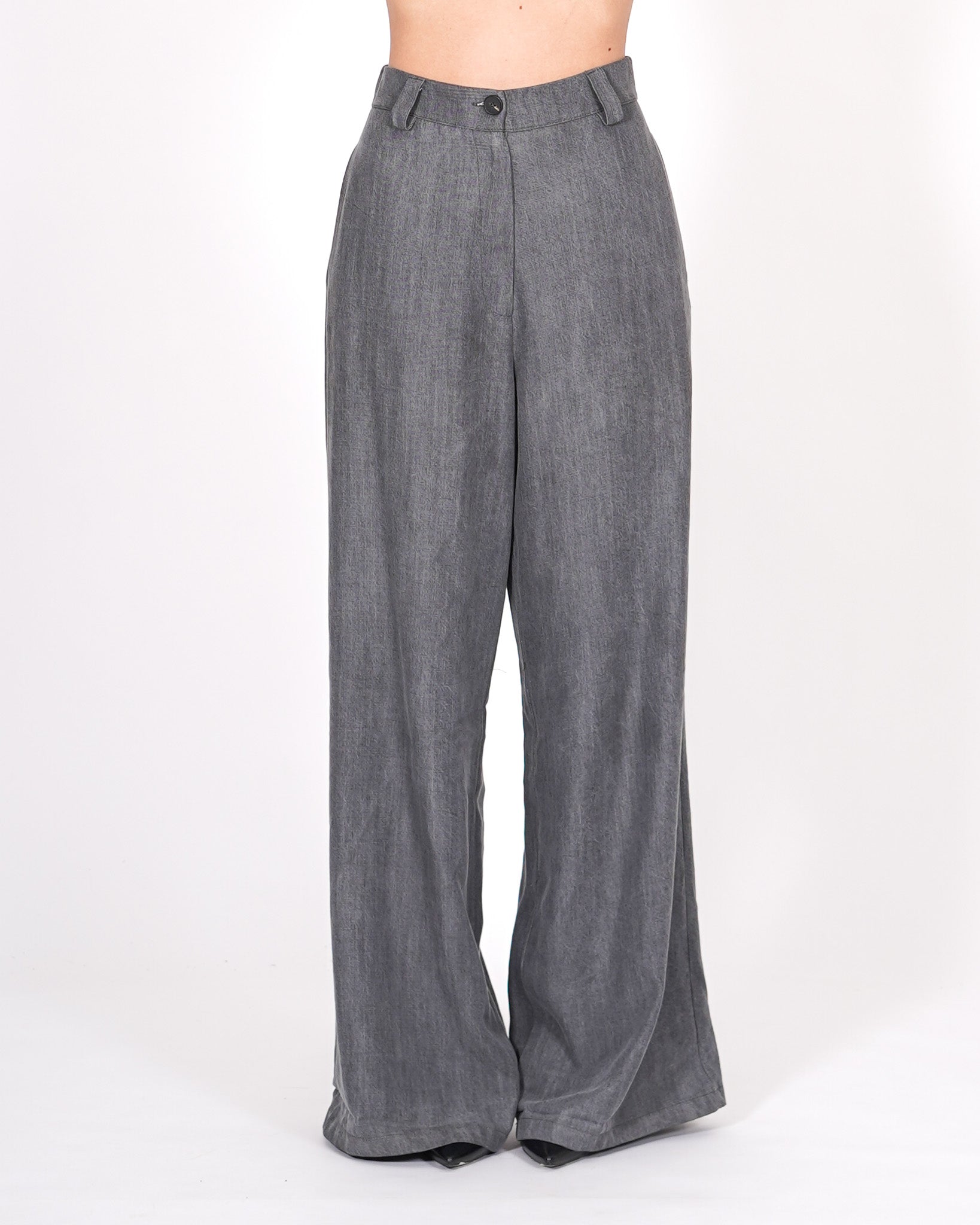 Pantaloni palazzo in tencel denim - Montresta