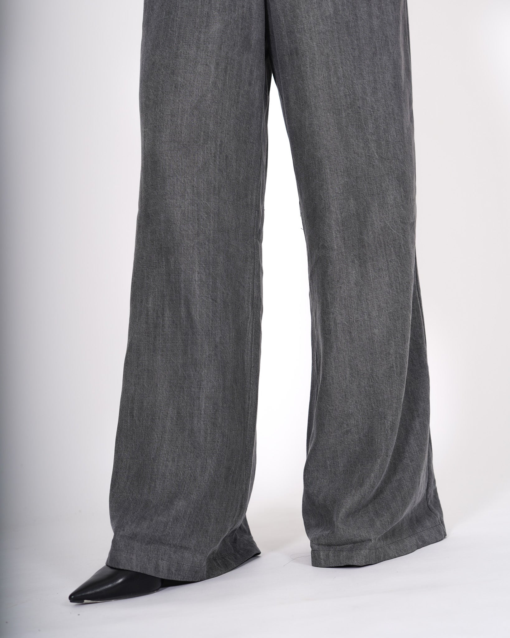 Pantaloni palazzo in tencel denim - Montresta