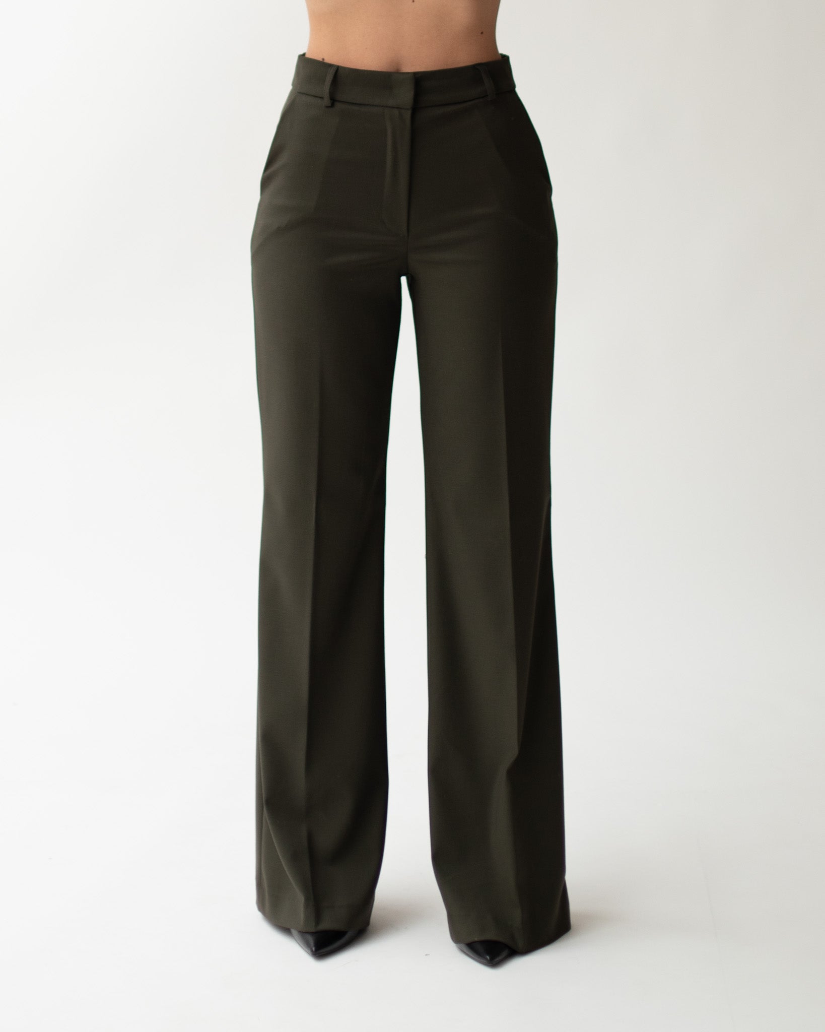 Pantaloni palazzo vita alta in fresco lana - Roberts Uncategorized - Hope Abbigliamento e Accessori Donna Online