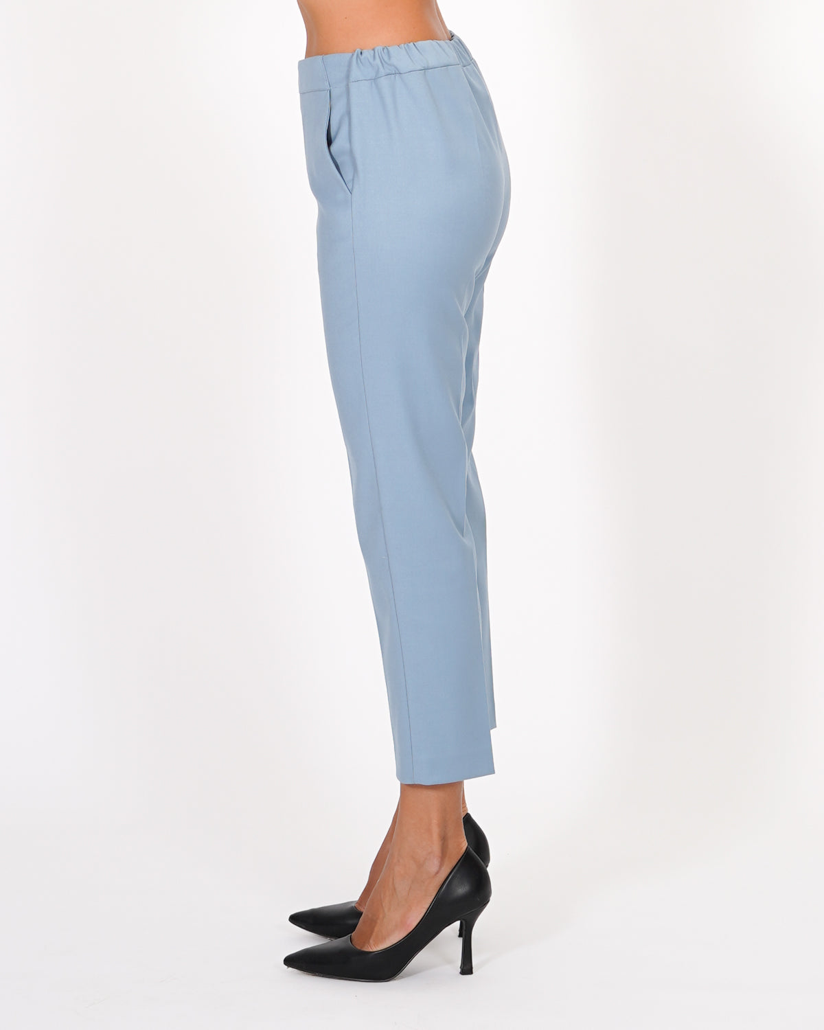 Pantaloni slim fit con elastico in fresco lana - Judas Uncategorized - Hope Abbigliamento e Accessori Donna Online