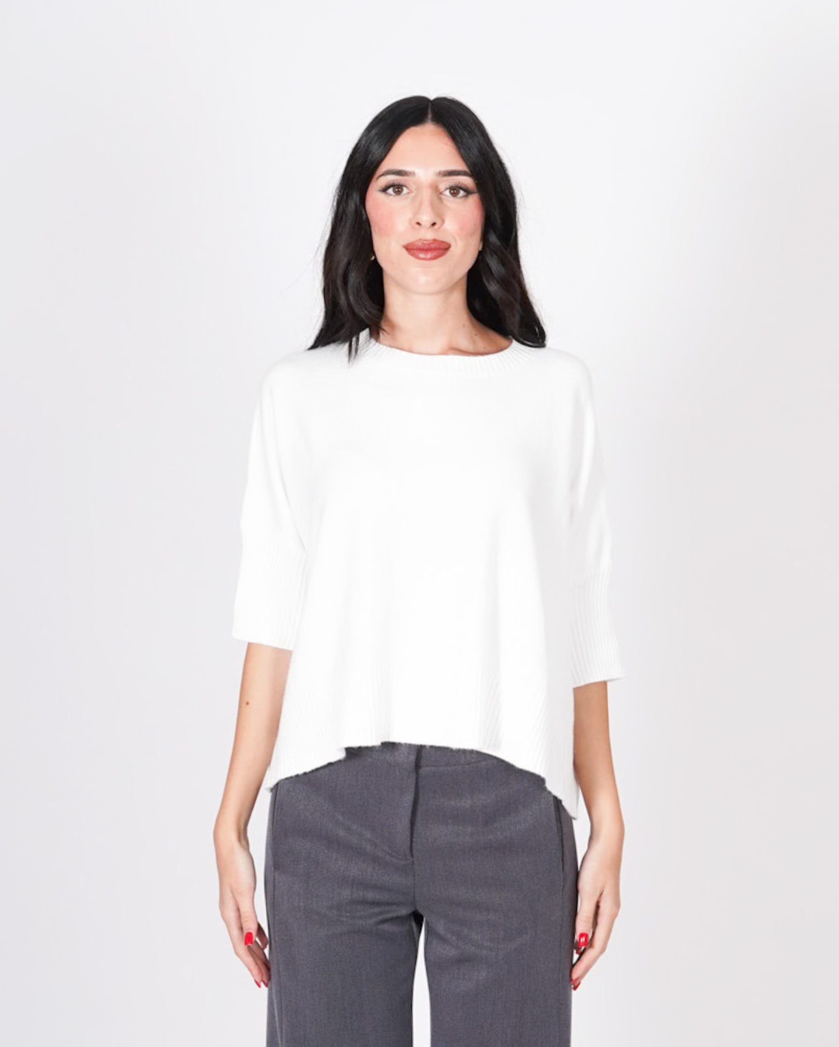 Maglia girocollo con maniche 3/4 - Campus Uncategorized - Hope Abbigliamento e Accessori Donna Online