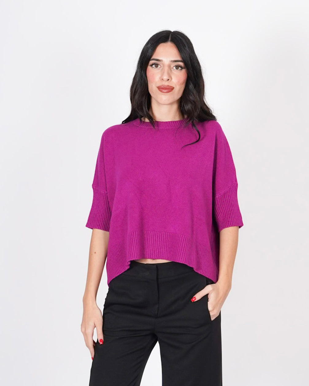 Maglia girocollo con maniche 3/4 - Campus Uncategorized - Hope Abbigliamento e Accessori Donna Online