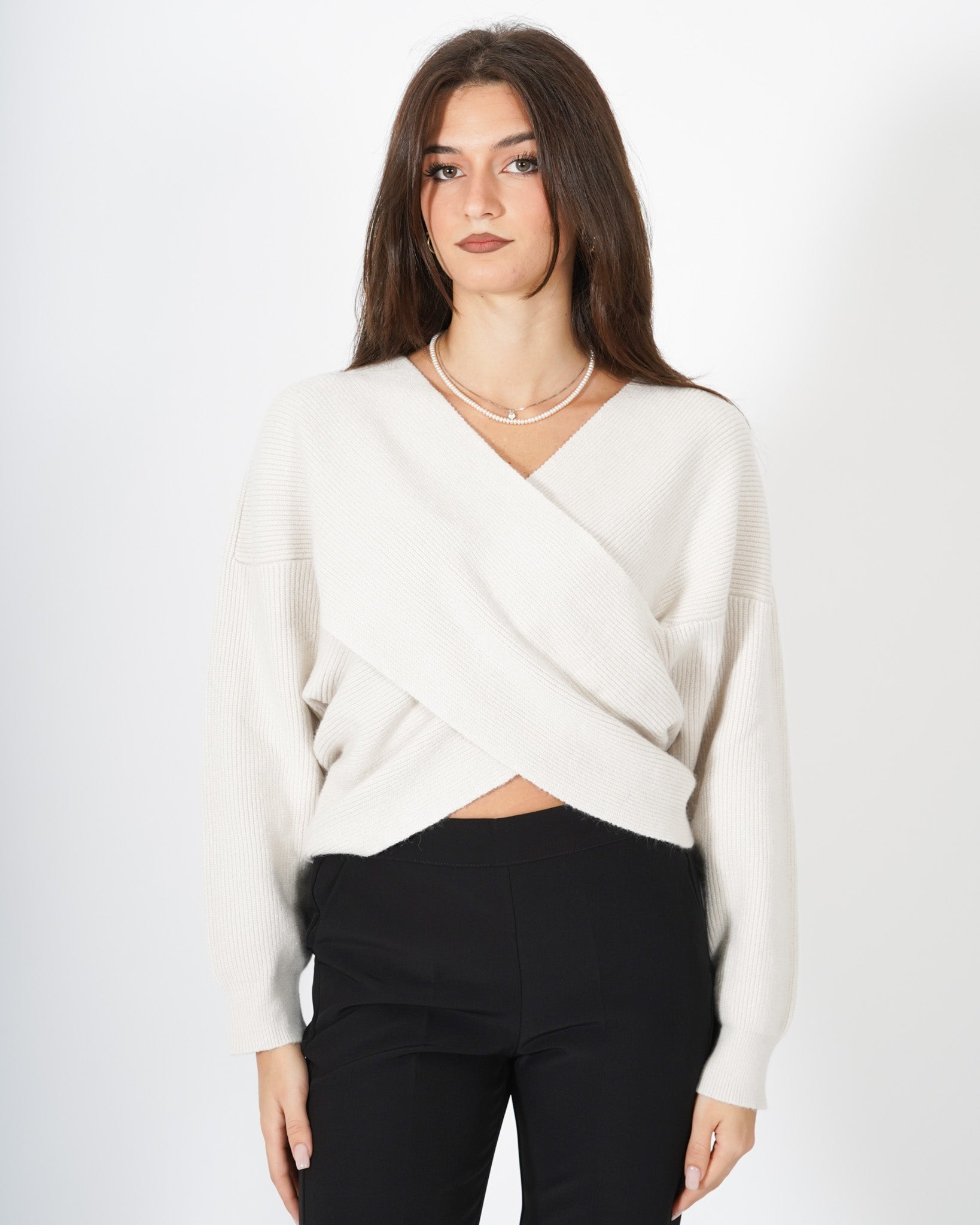 Maglia incrociatina a coste - Dieter Uncategorized - Hope Abbigliamento e Accessori Donna Online