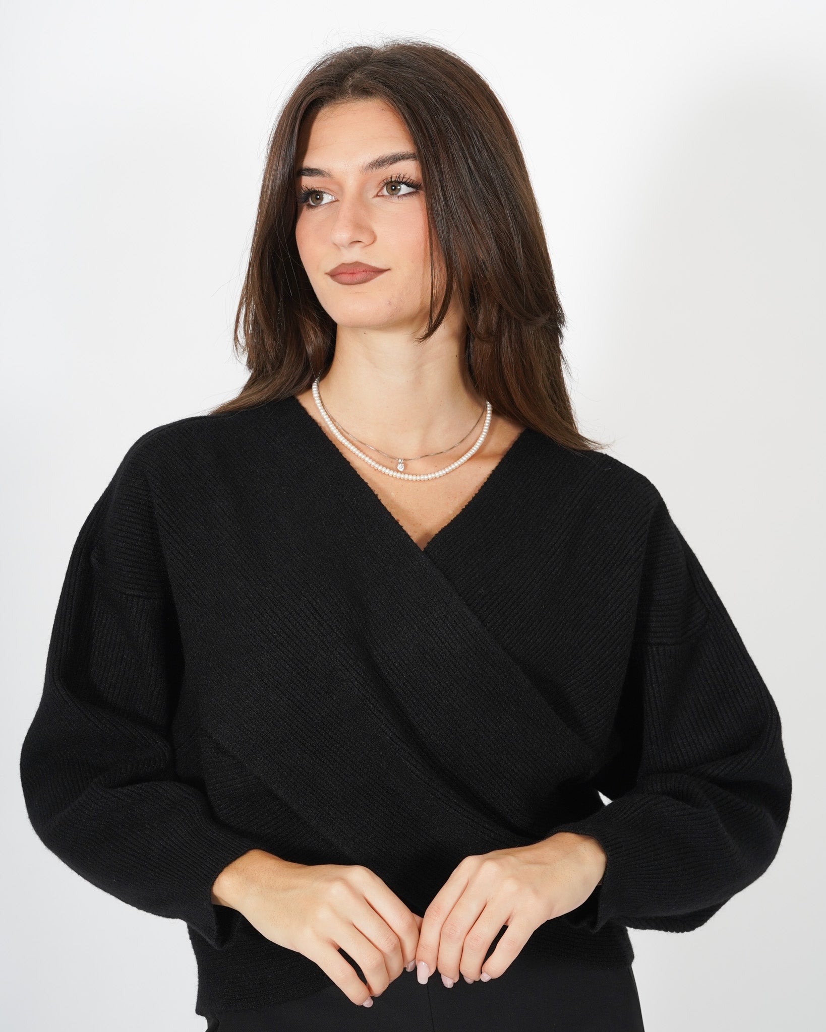 Maglia incrociatina a coste - Dieter Uncategorized - Hope Abbigliamento e Accessori Donna Online