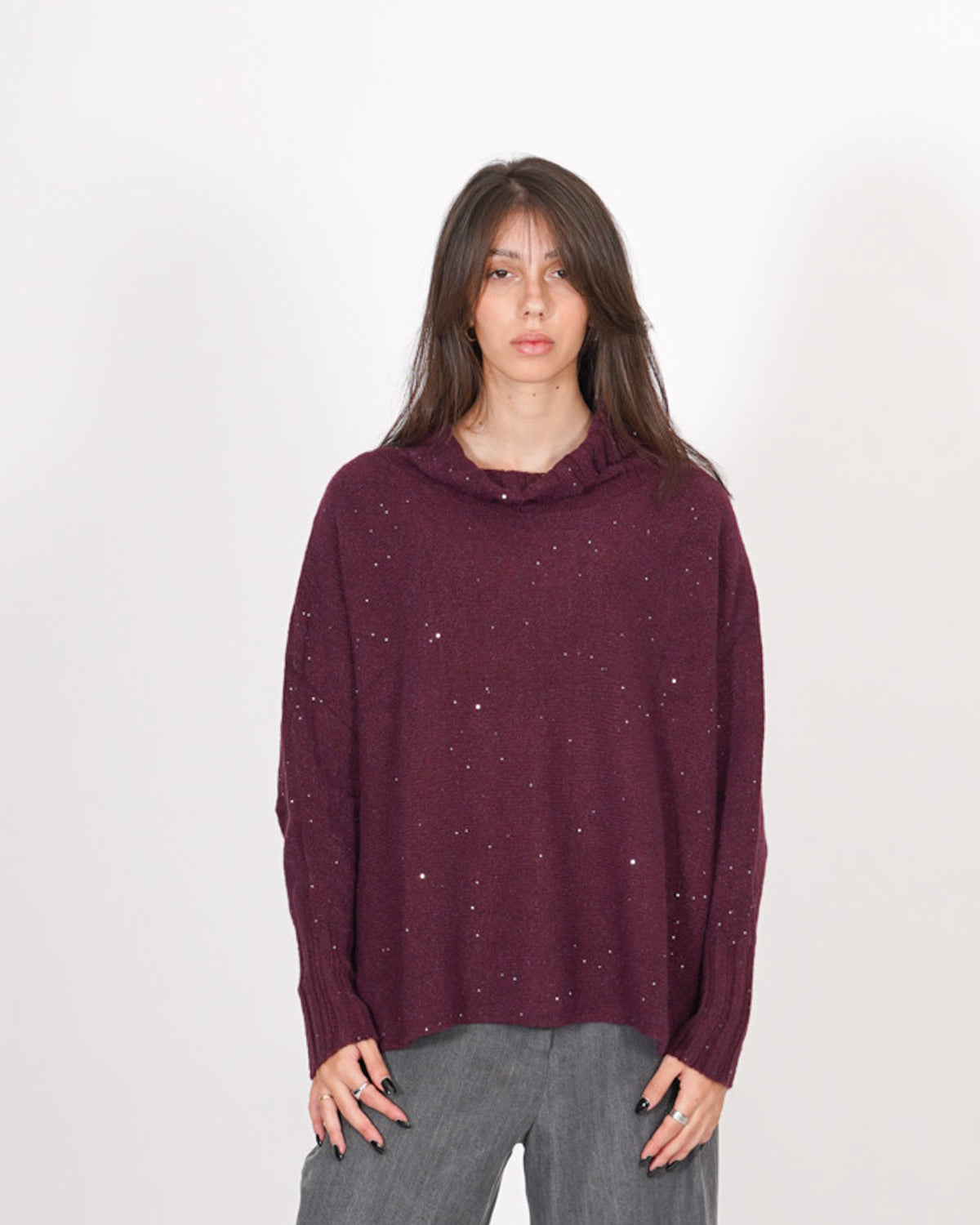 Maglia collo alto con manica a costa - Franz Uncategorized - Hope Abbigliamento e Accessori Donna Online