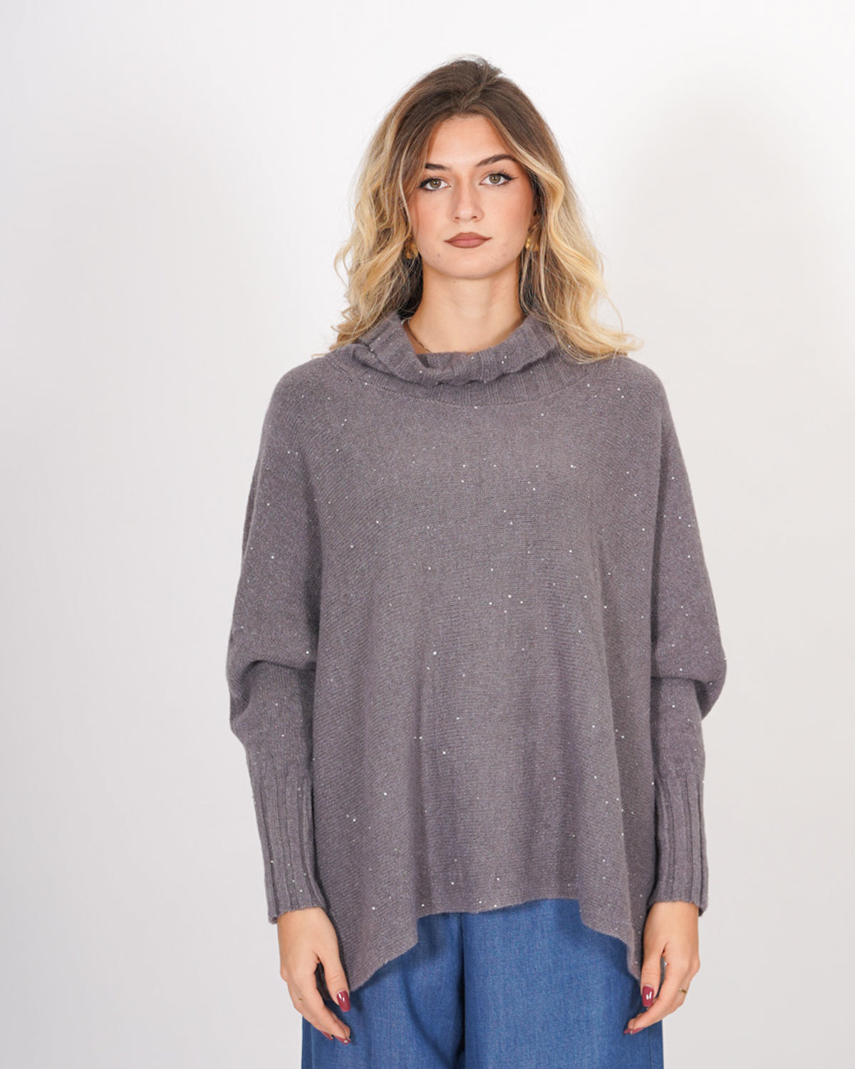 Maglia collo alto con manica a costa - Franz Uncategorized - Hope Abbigliamento e Accessori Donna Online